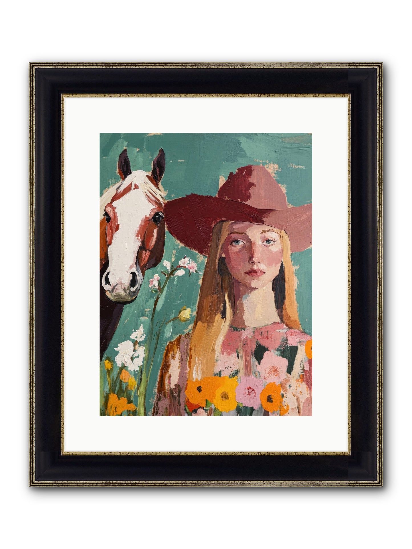 Stardust Inheritance Framed Print - Black & Gold 12x16