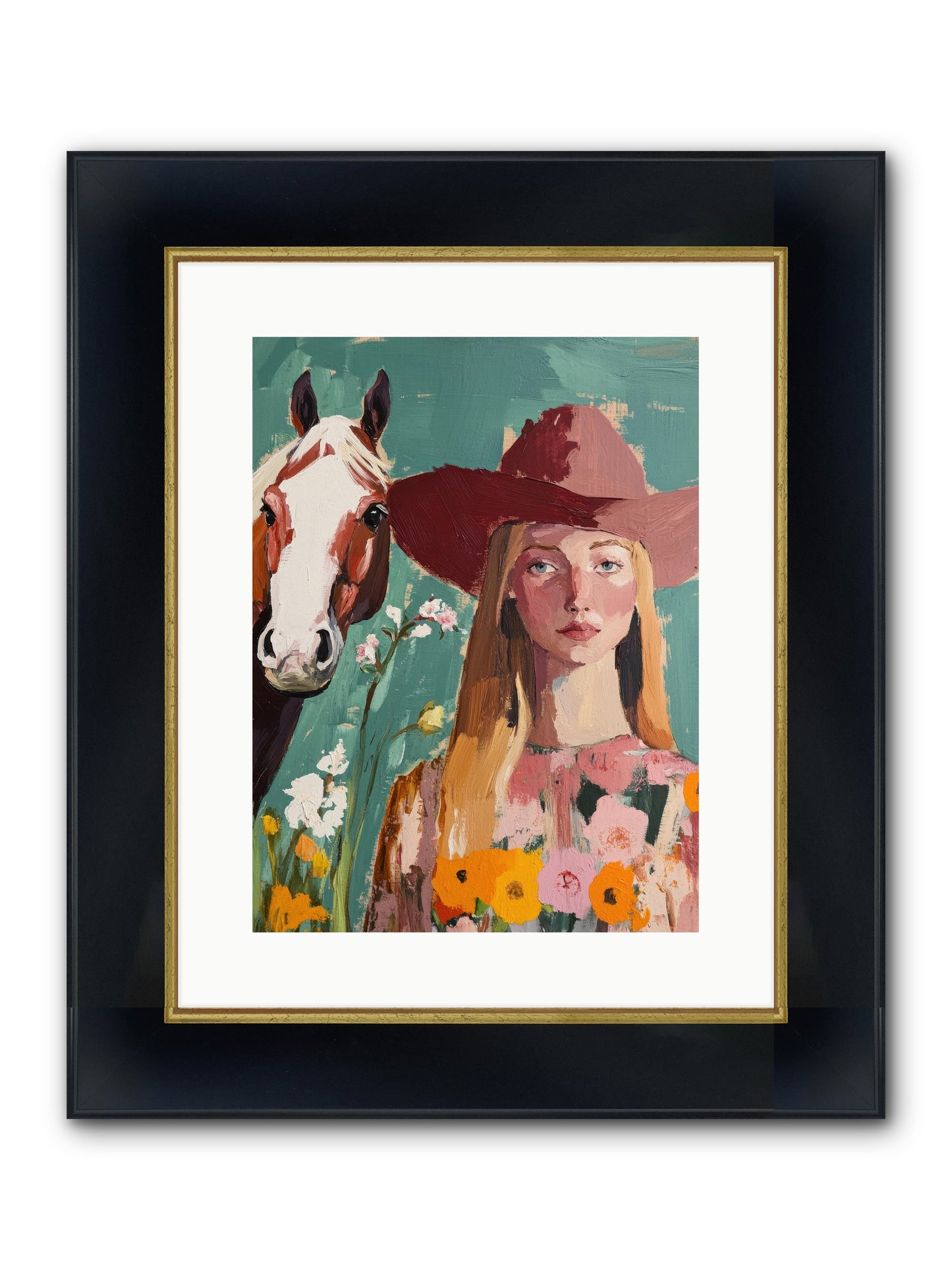 Stardust Inheritance Framed Print - Wide Black w/Gold 12x16