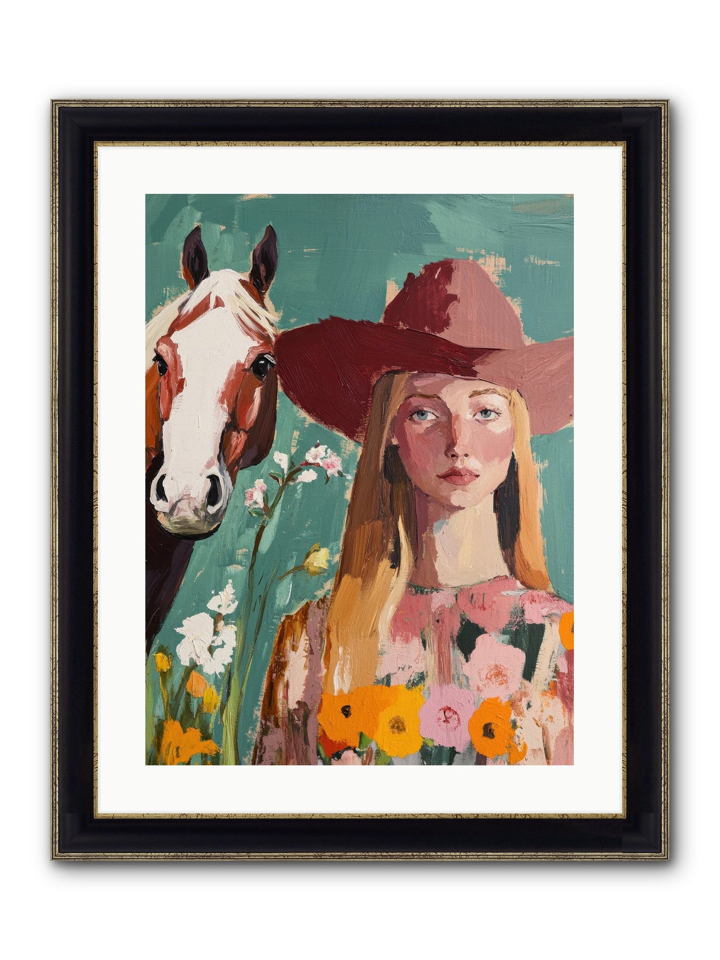 Stardust Inheritance Framed Print - Black & Gold 18x24