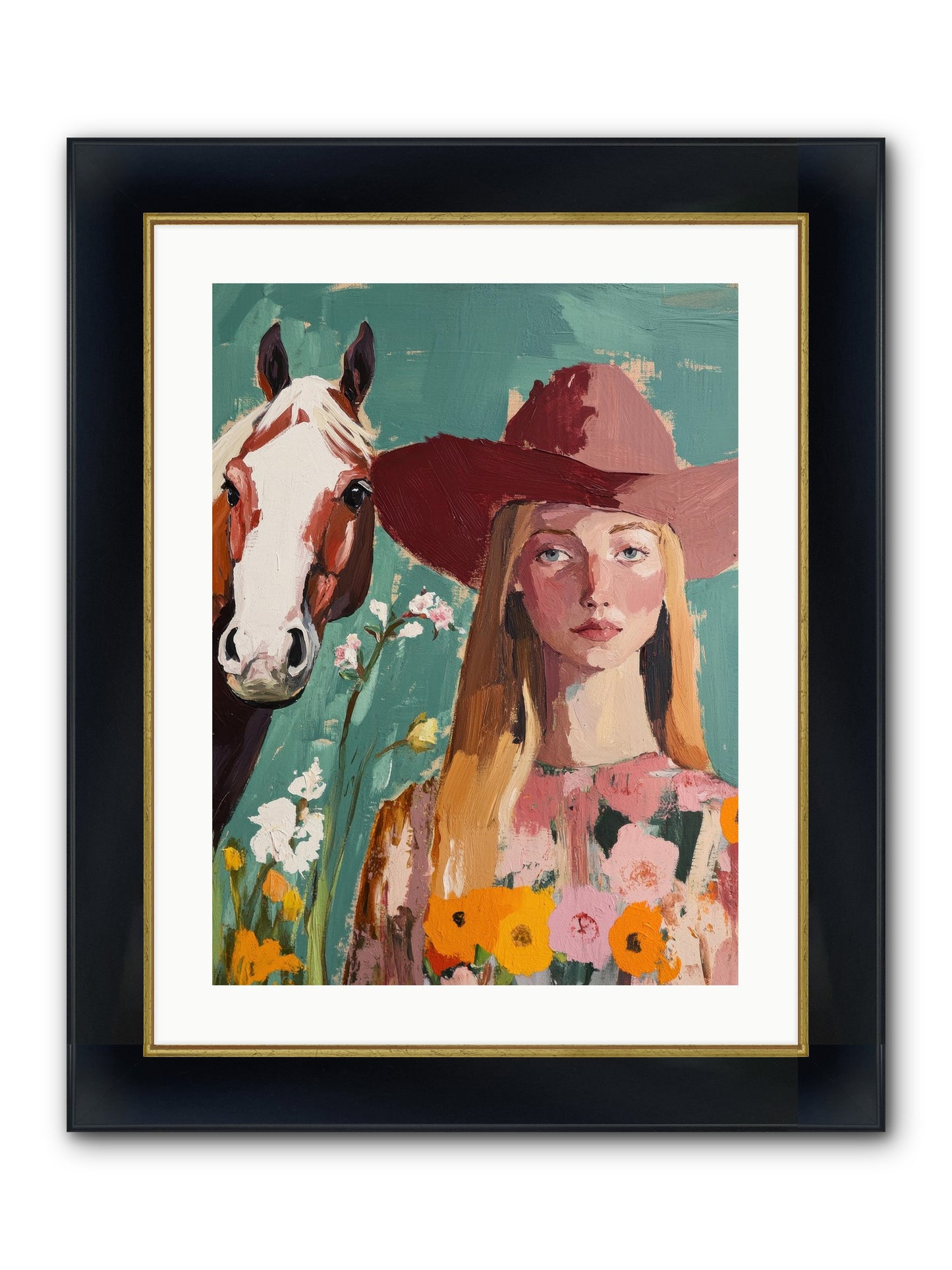 Stardust Inheritance Framed Print - Wide Black w/Gold 18x24