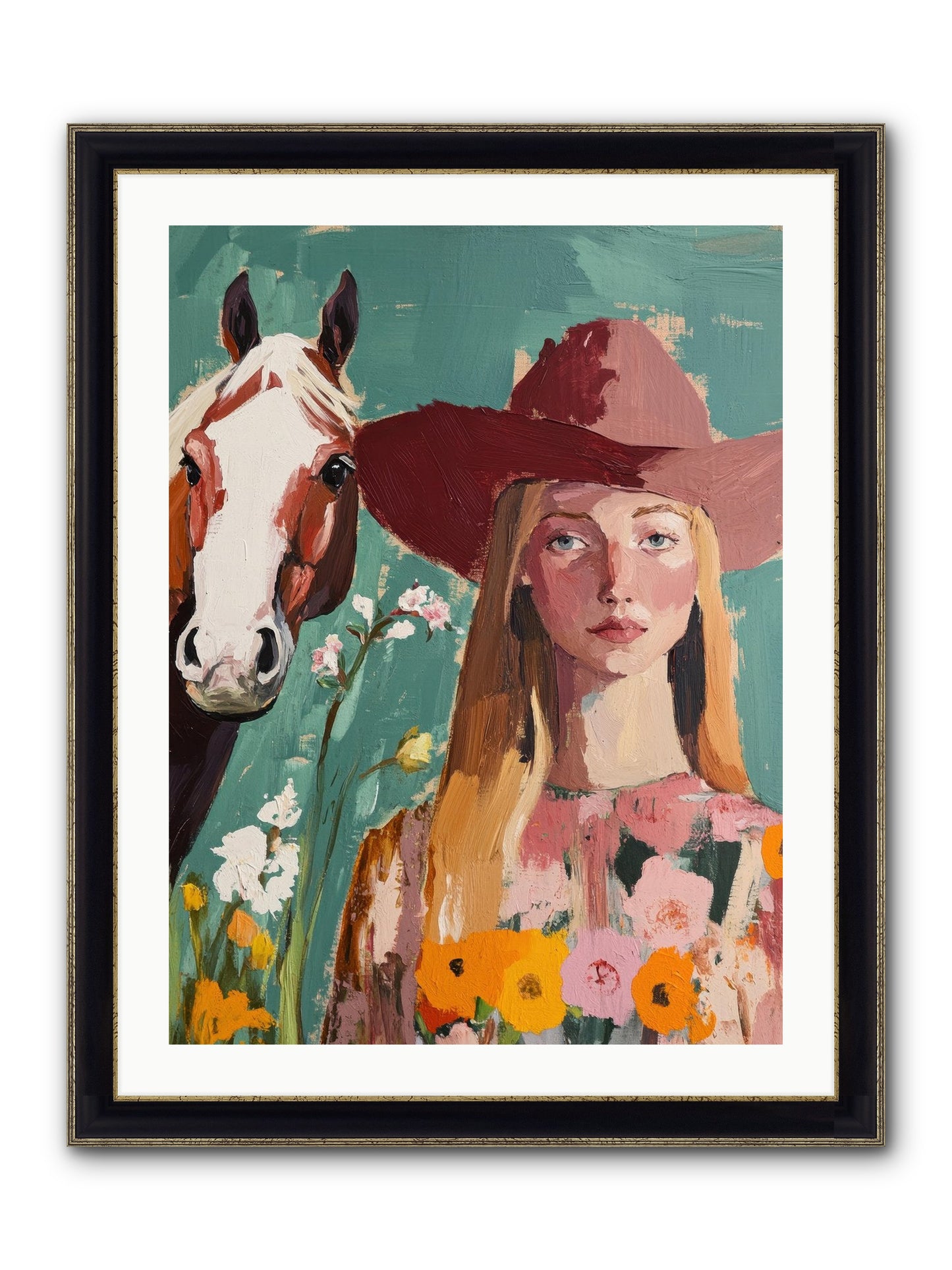 Stardust Inheritance Framed Print - Black & Gold 24x32