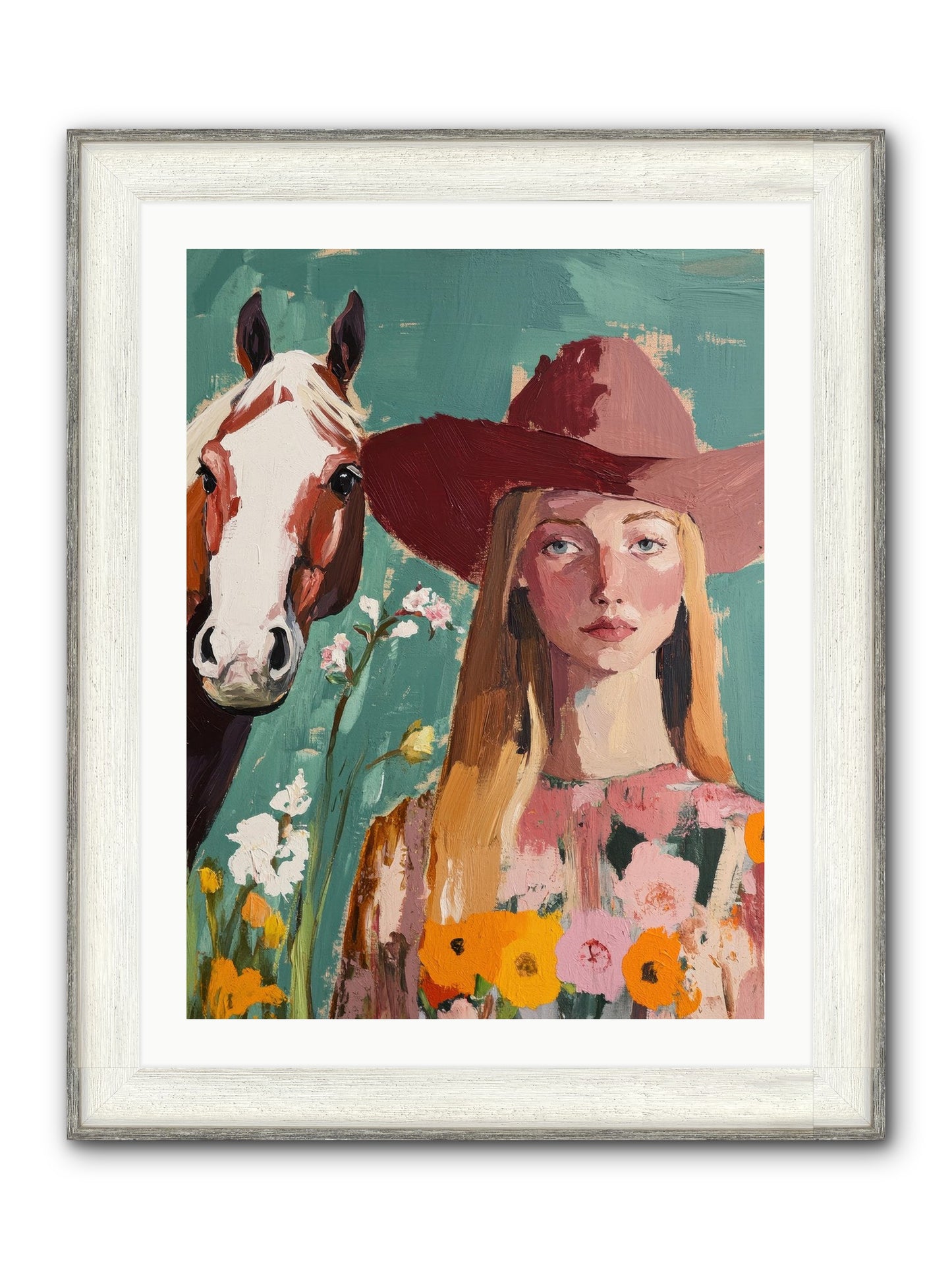 Stardust Inheritance Framed Print - Driftwood White 24x32