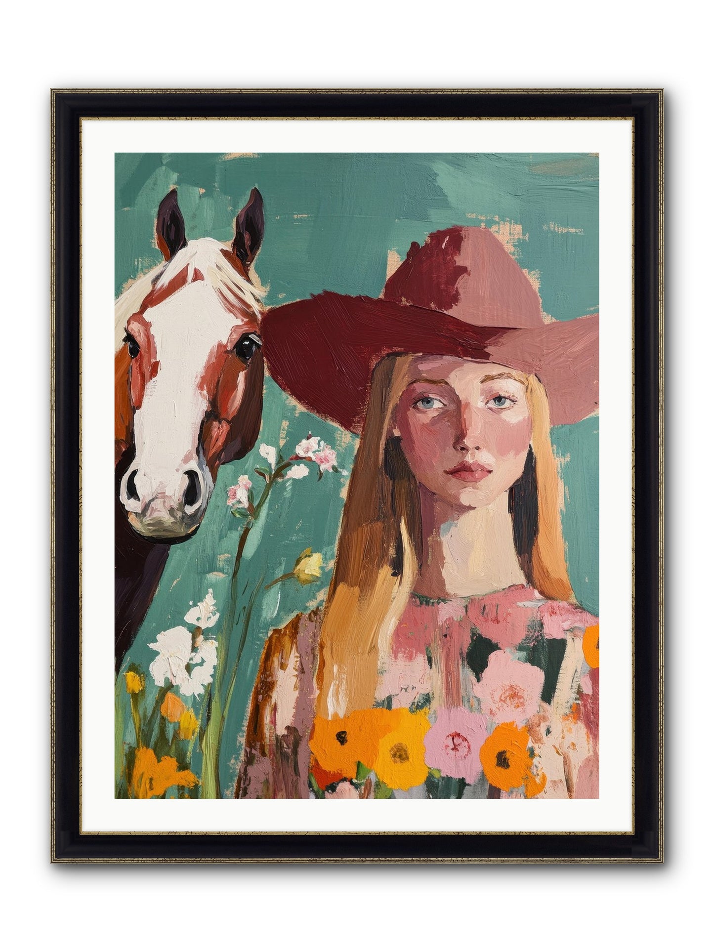 Stardust Inheritance Framed Print - Black & Gold 30x40
