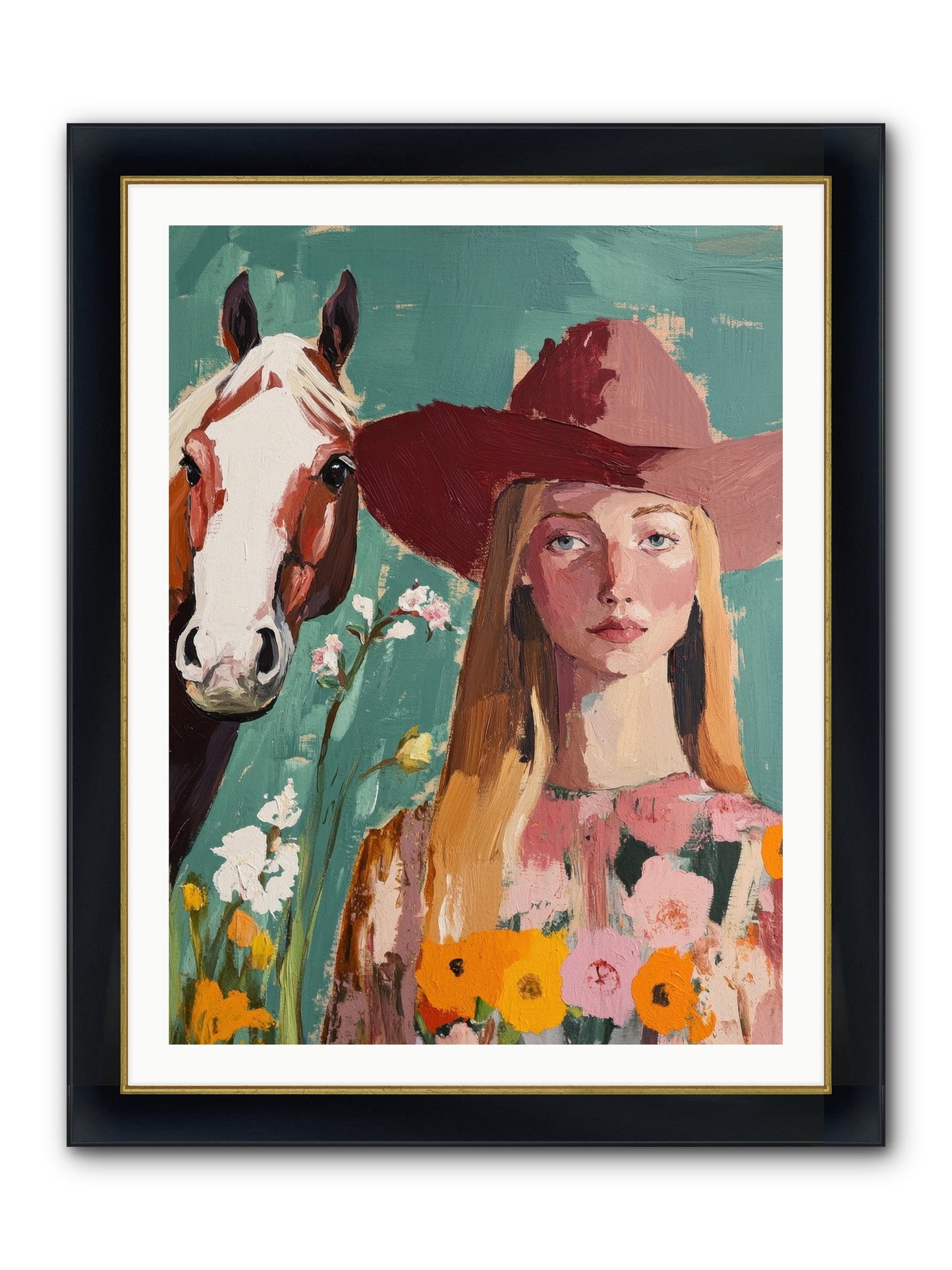 Stardust Inheritance Framed Print - Wide Black w/Gold 30x40