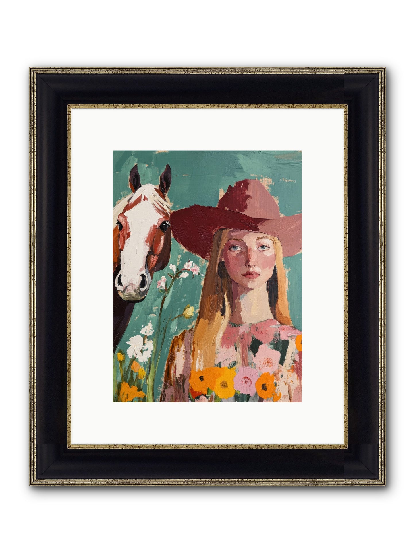 Stardust Inheritance Framed Print - Black & Gold 9x12