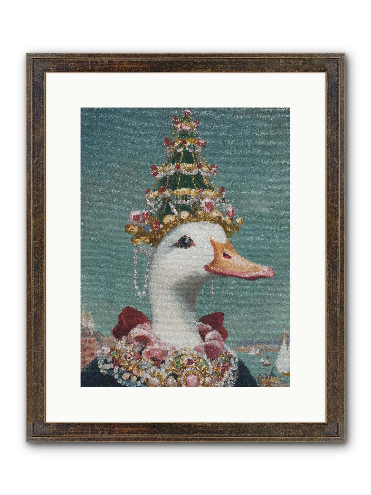 Starlit Majesty Framed Print - Slimwoods Black/Gold 12x16