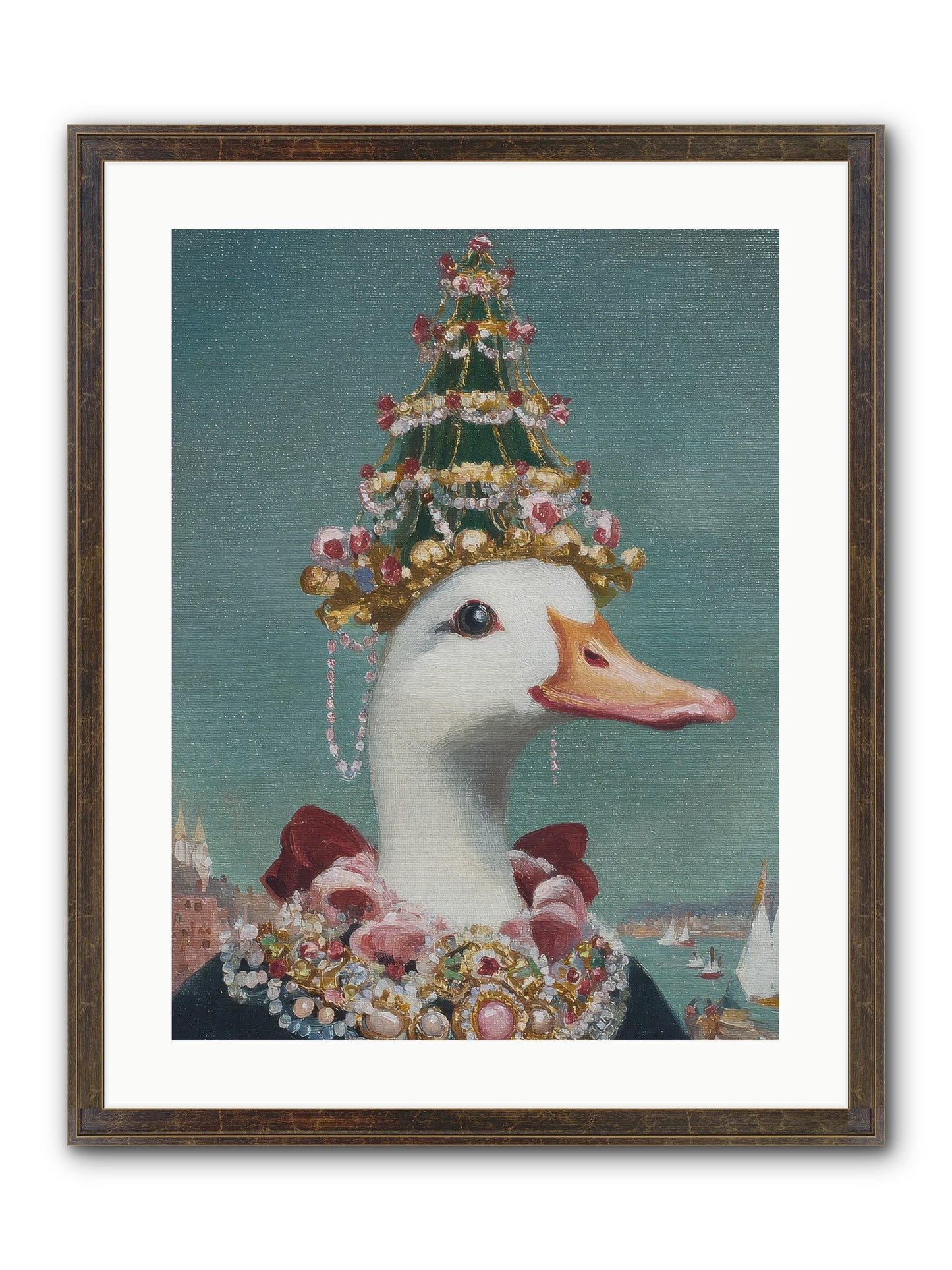 Starlit Majesty Framed Print - Slimwoods Black/Gold 18x24