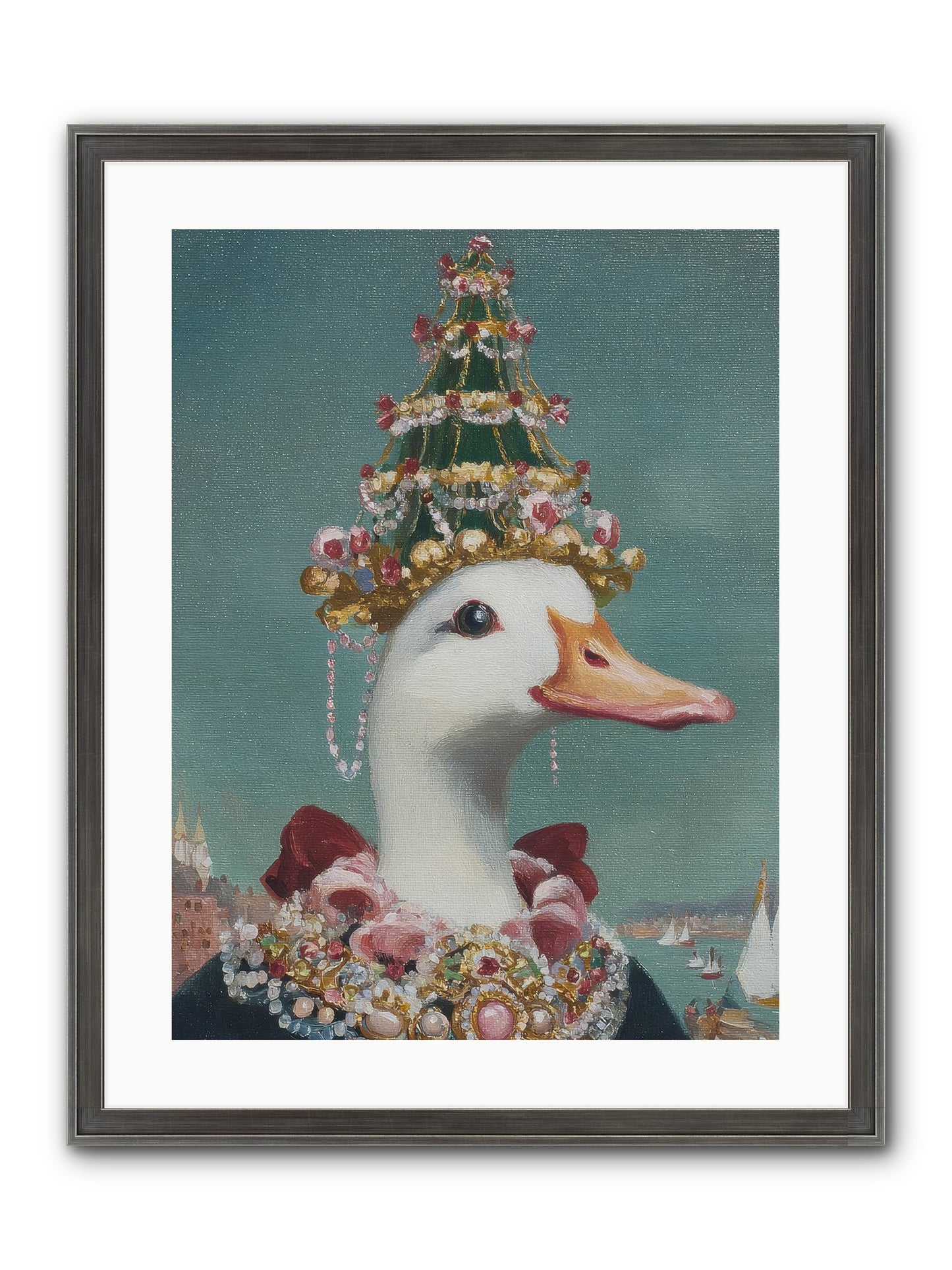 Starlit Majesty Framed Print - Slimwoods Black/Silver 18x24