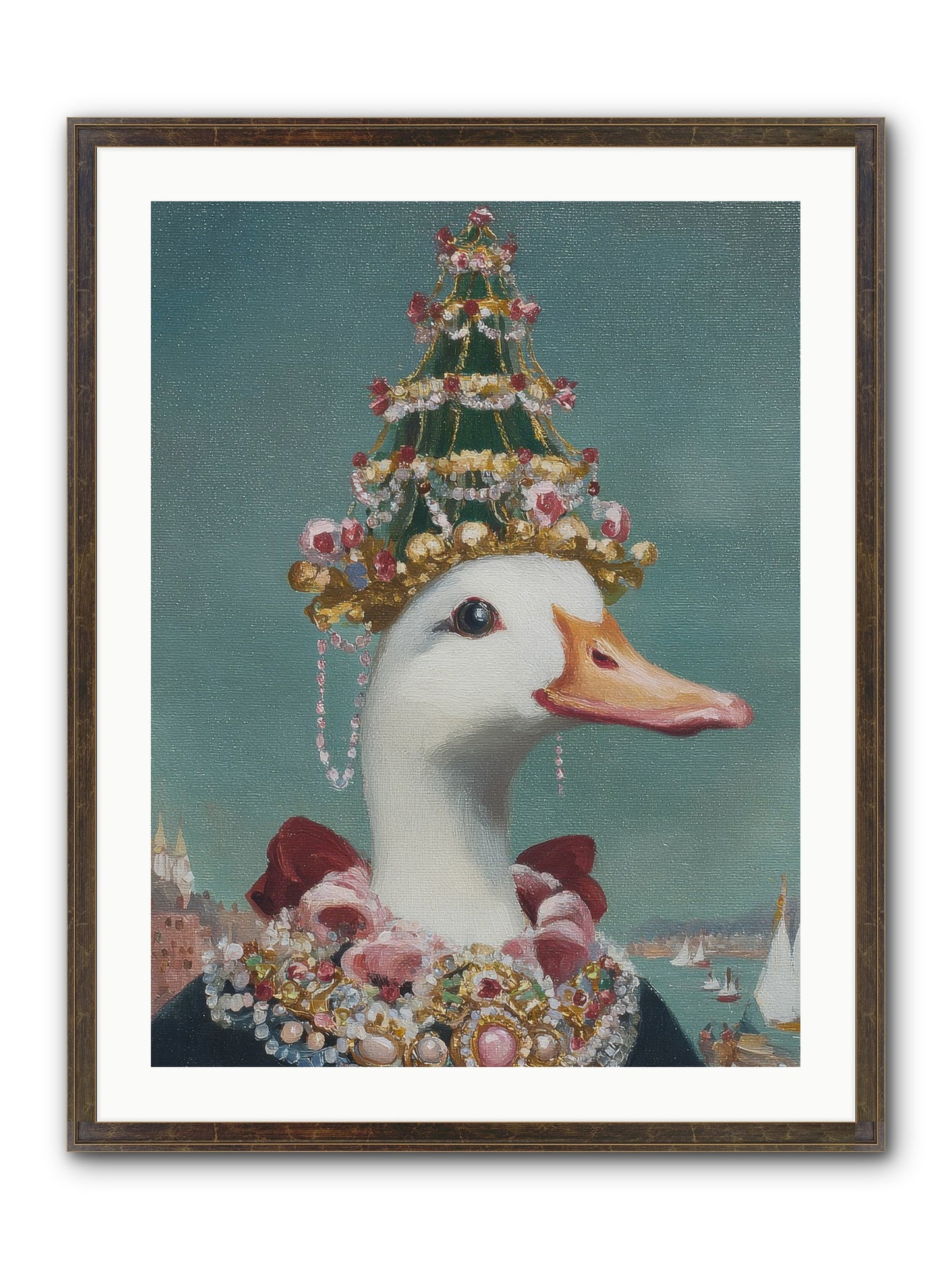 Starlit Majesty Framed Print - Slimwoods Black/Gold 24x32