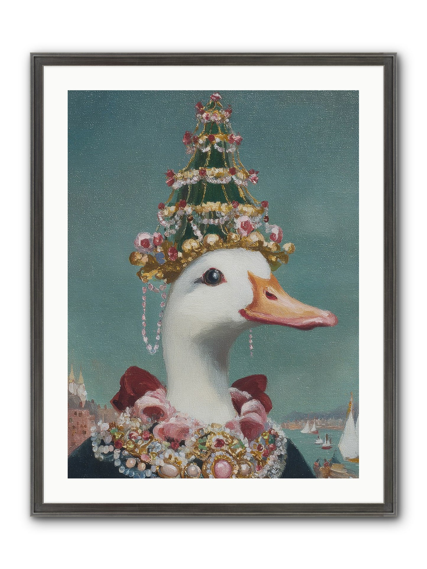 Starlit Majesty Framed Print - Slimwoods Black/Silver 24x32