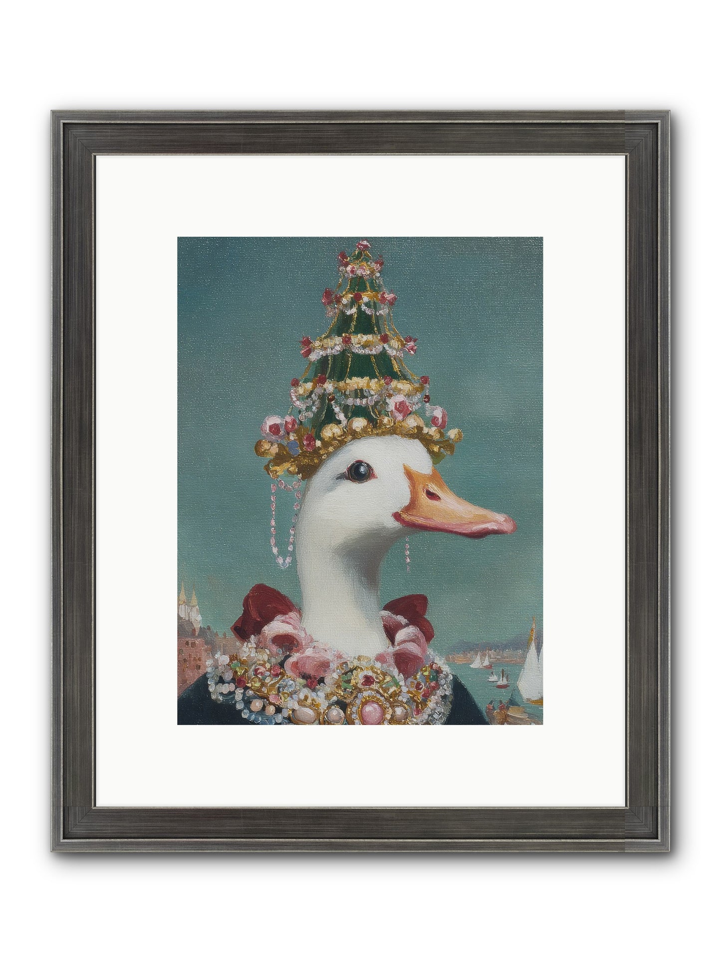 Starlit Majesty Framed Print - Slimwoods Black/Silver 9x12
