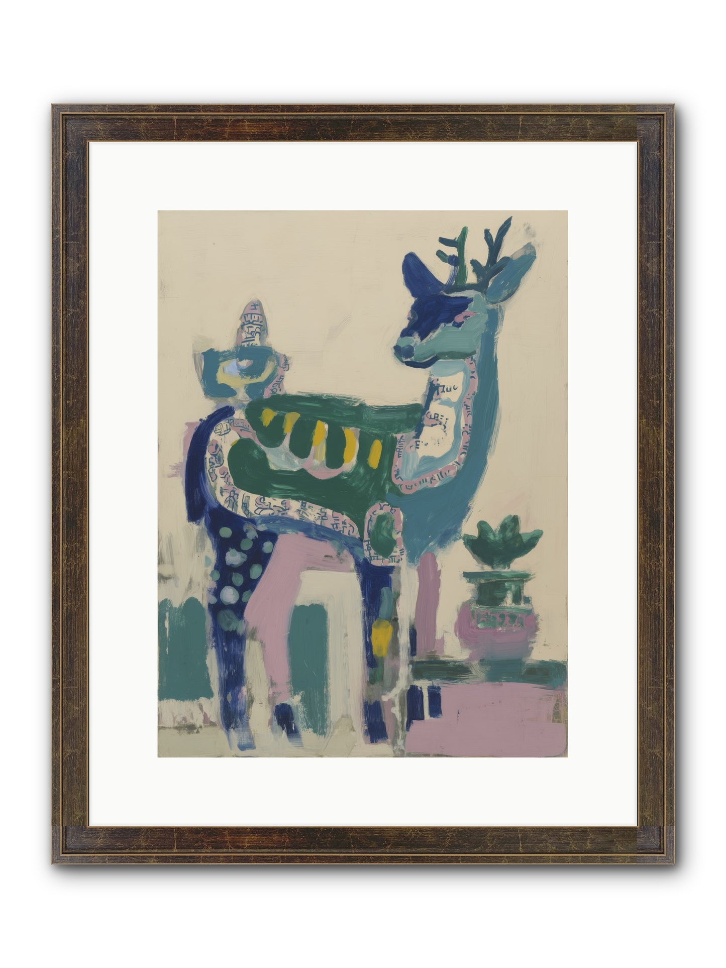Starshine Woodlands Framed Print - Slimwoods Black/Gold 12x16