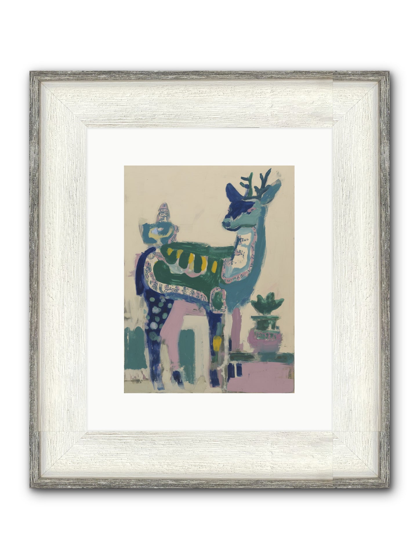 Starshine Woodlands Framed Print - Driftwood White 9x12
