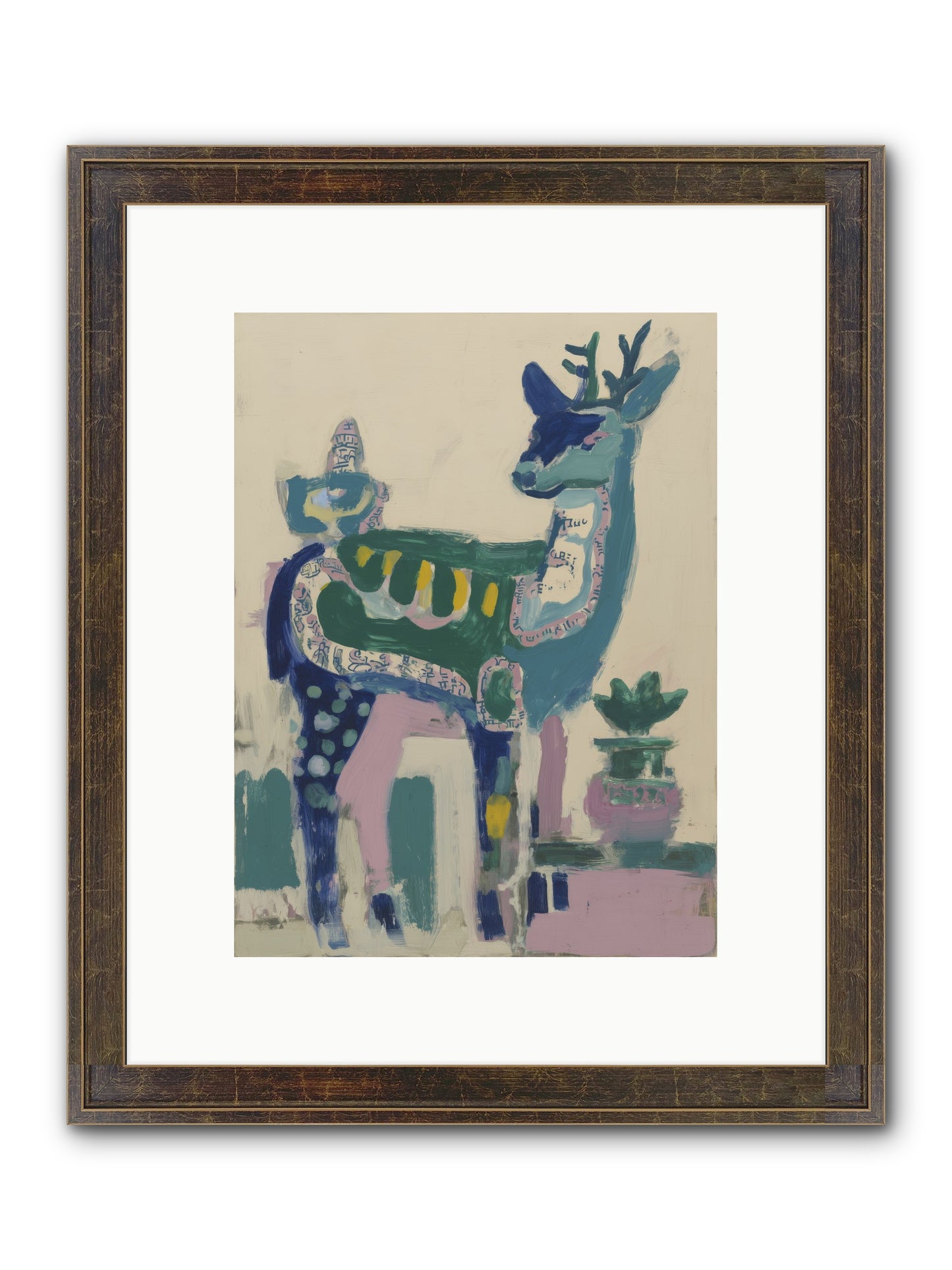 Starshine Woodlands Framed Print - Slimwoods Black/Gold 9x12
