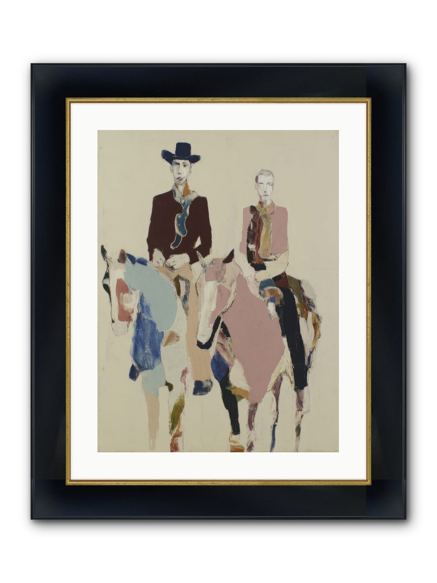 Steady As The Season Turns Framed Print - Wide Black w/Gold 18x24