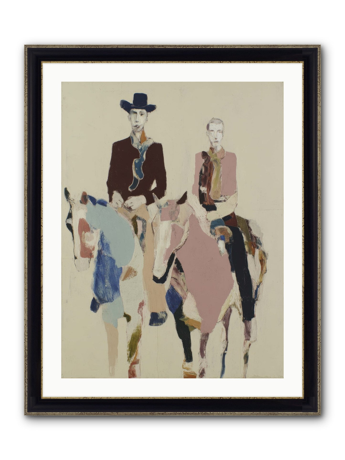 Steady As The Season Turns Framed Print - Black & Gold 24x32