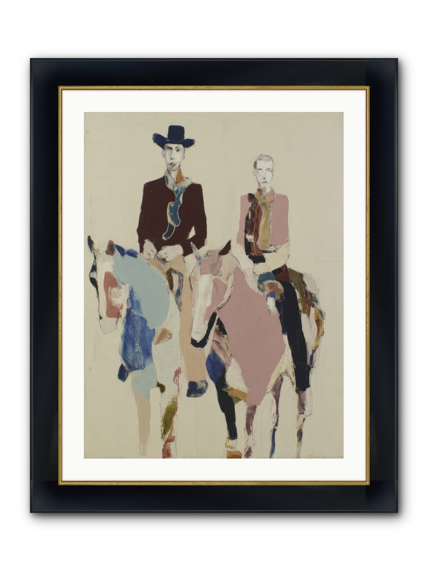 Steady As The Season Turns Framed Print - Wide Black w/Gold 24x32