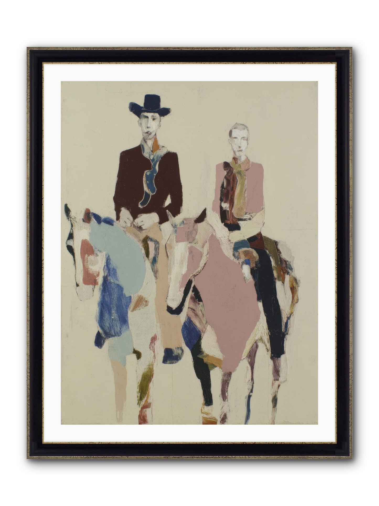 Steady As The Season Turns Framed Print - Black & Gold 30x40
