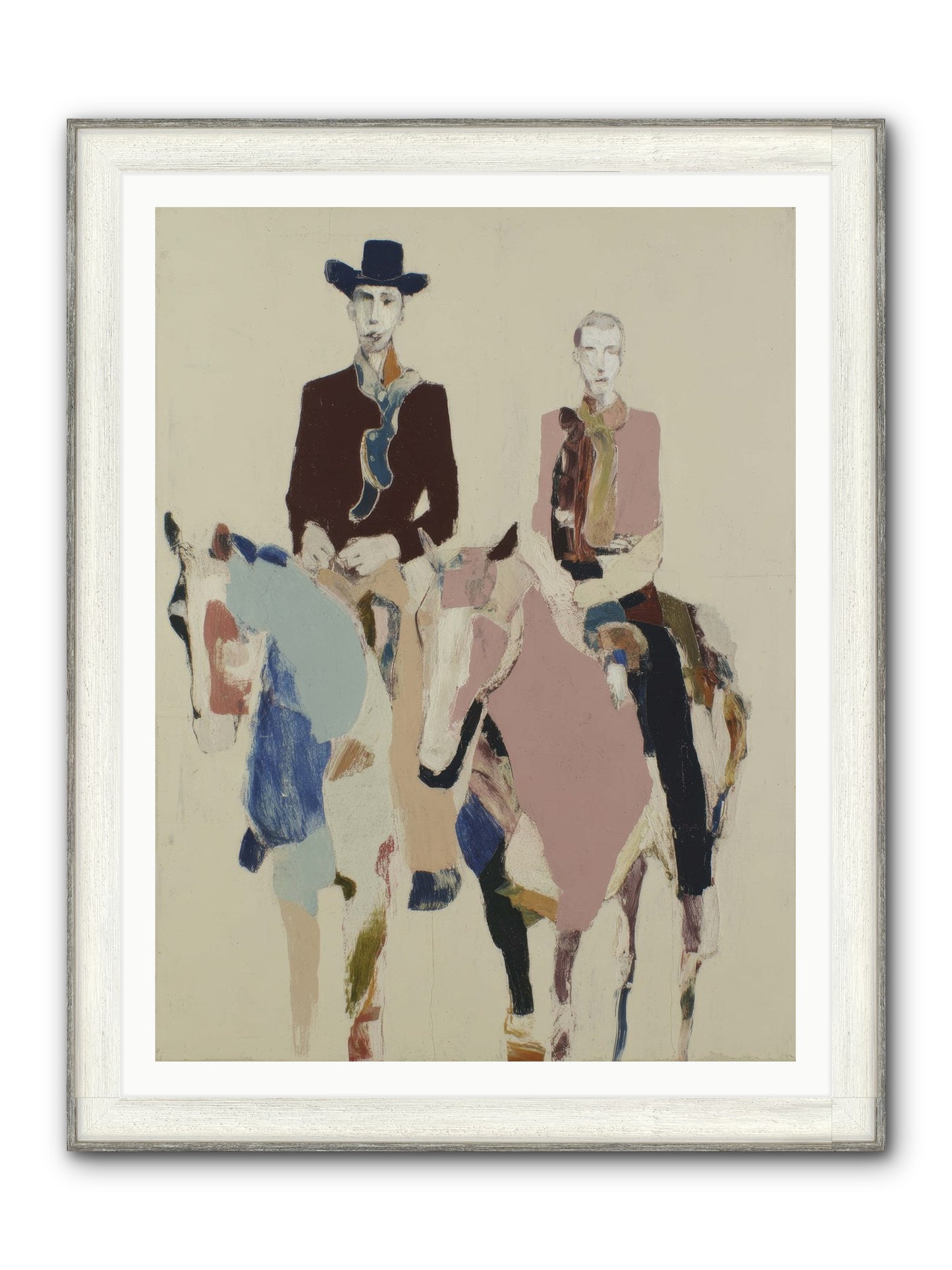 Steady As The Season Turns Framed Print - Driftwood White 36x48