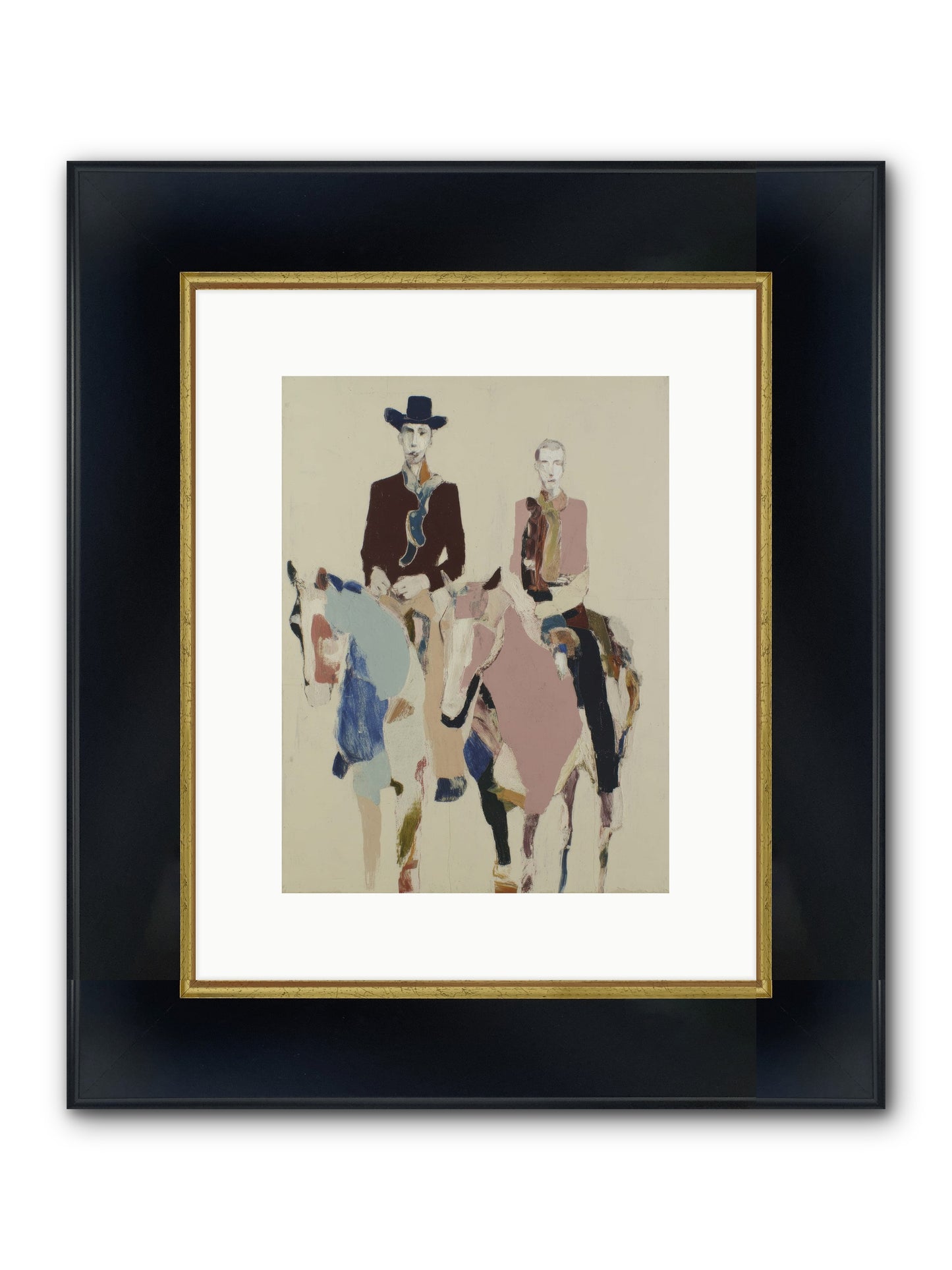 Steady As The Season Turns Framed Print - Wide Black w/Gold 9x12