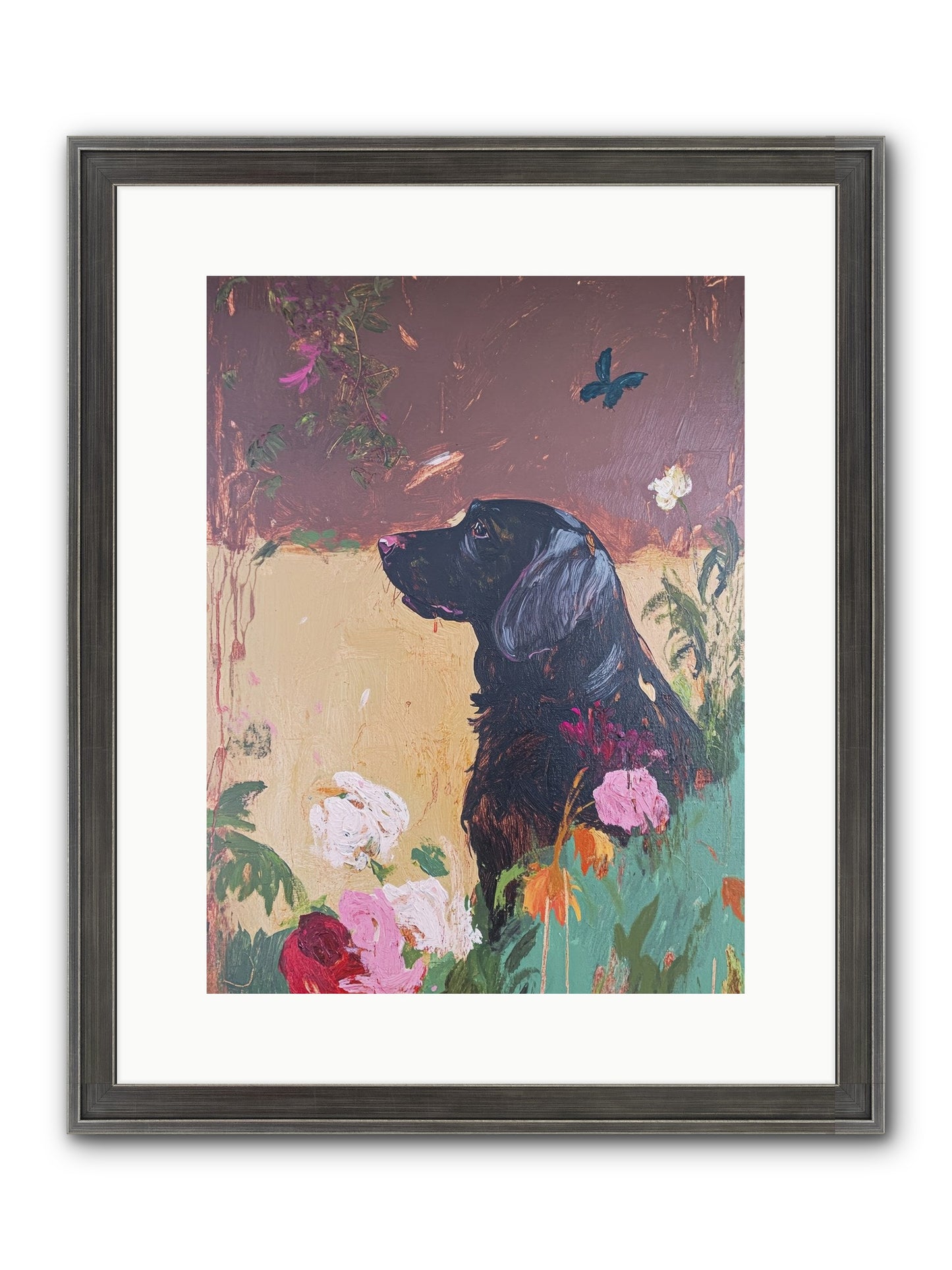 Steel Magnolia Framed Print - Slimwoods Black/Silver 12x16
