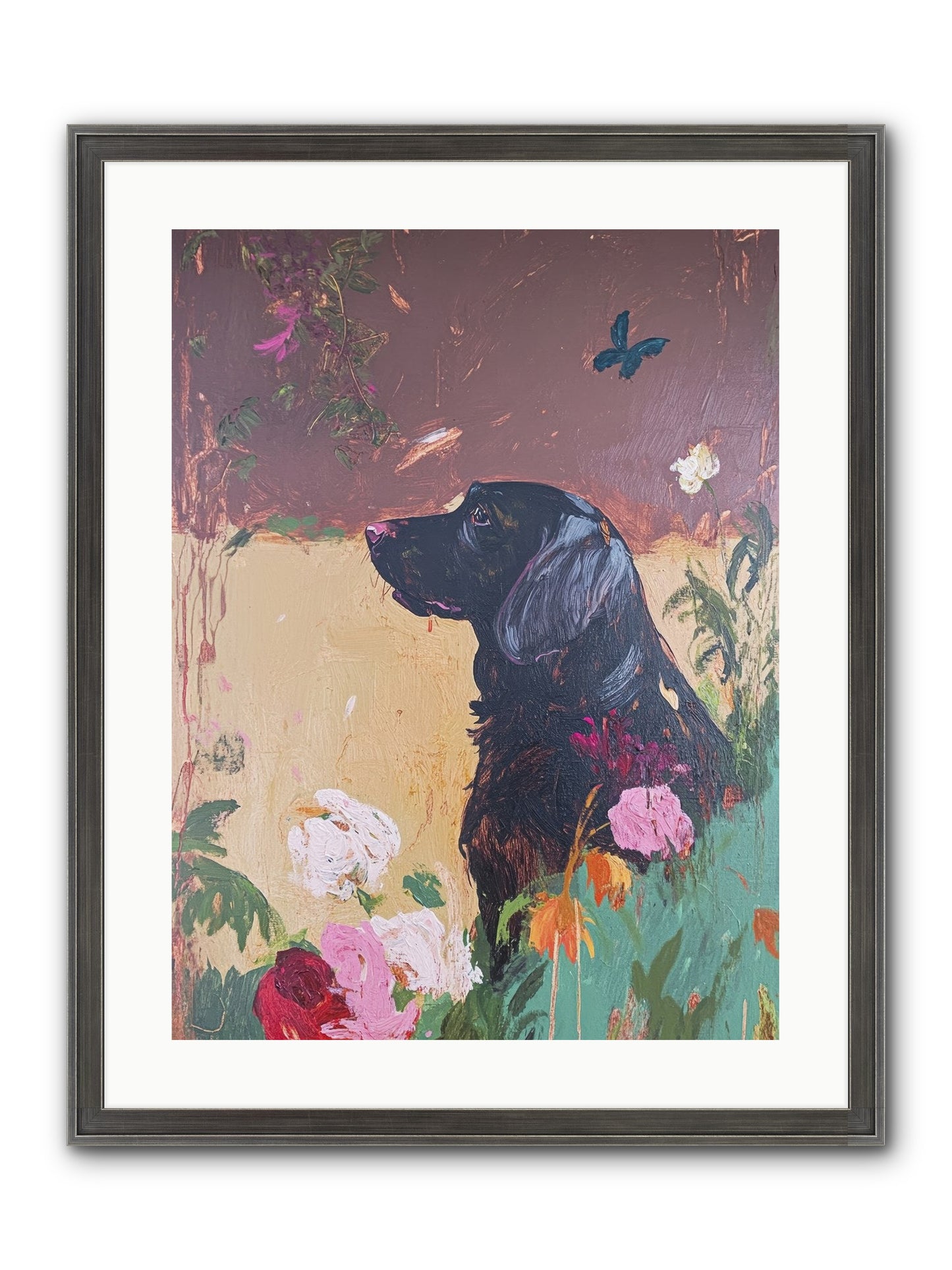 Steel Magnolia Framed Print - Slimwoods Black/Silver 18x24