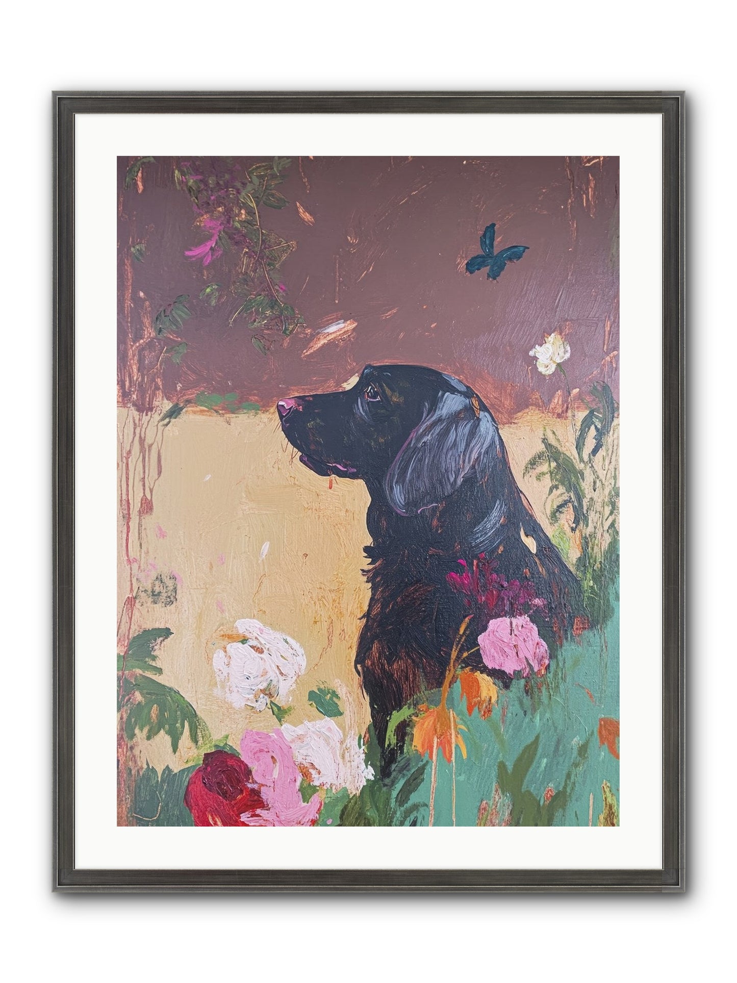 Steel Magnolia Framed Print - Slimwoods Black/Silver 24x32