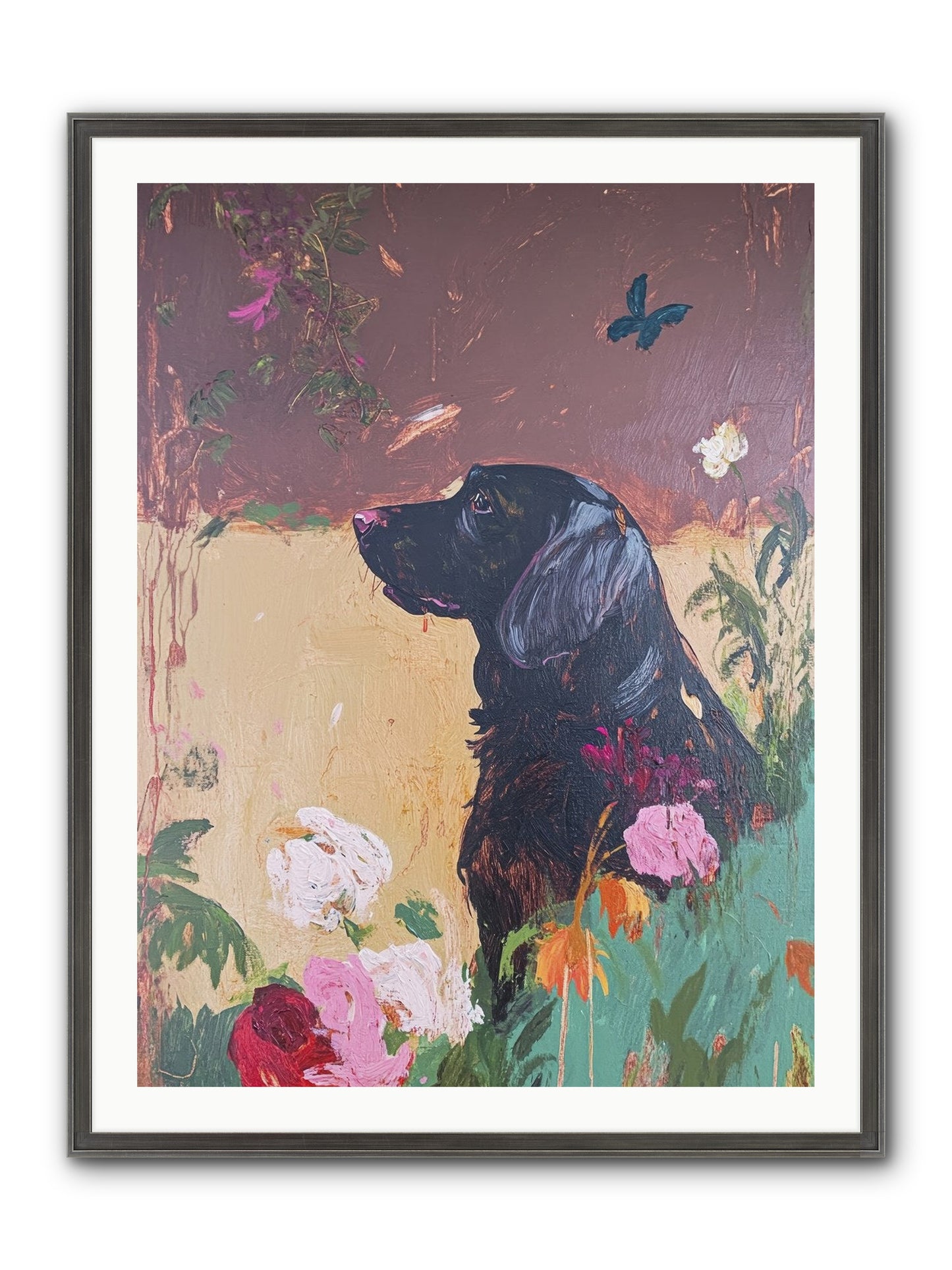 Steel Magnolia Framed Print - Slimwoods Black/Silver 30x40