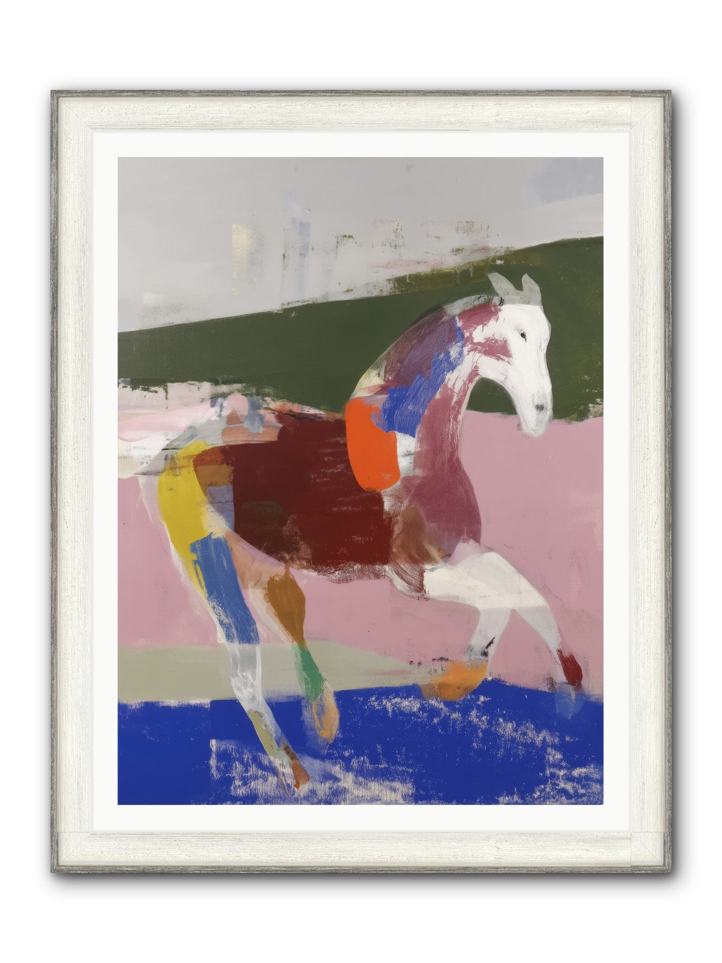Steelthorn Framed Print - Driftwood White 36x48