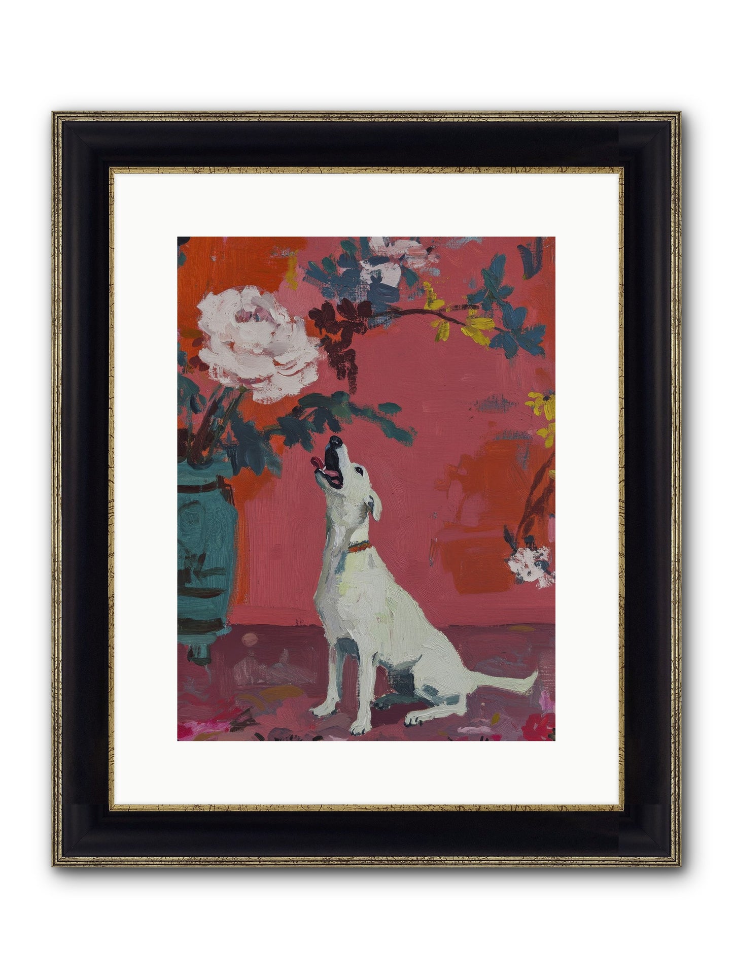 Stella Framed Print - Black & Gold 12x16