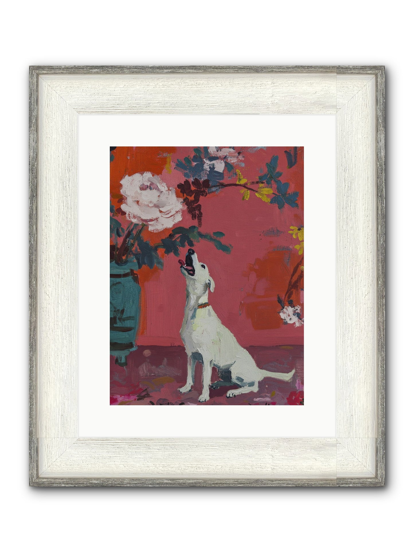 Stella Framed Print - Driftwood White 12x16