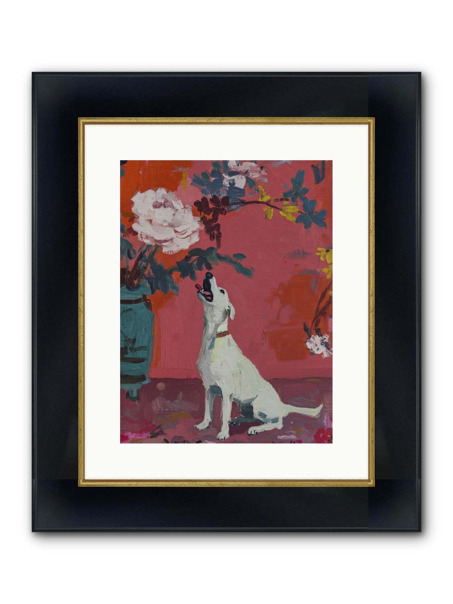 Stella Framed Print - Wide Black w/Gold 12x16