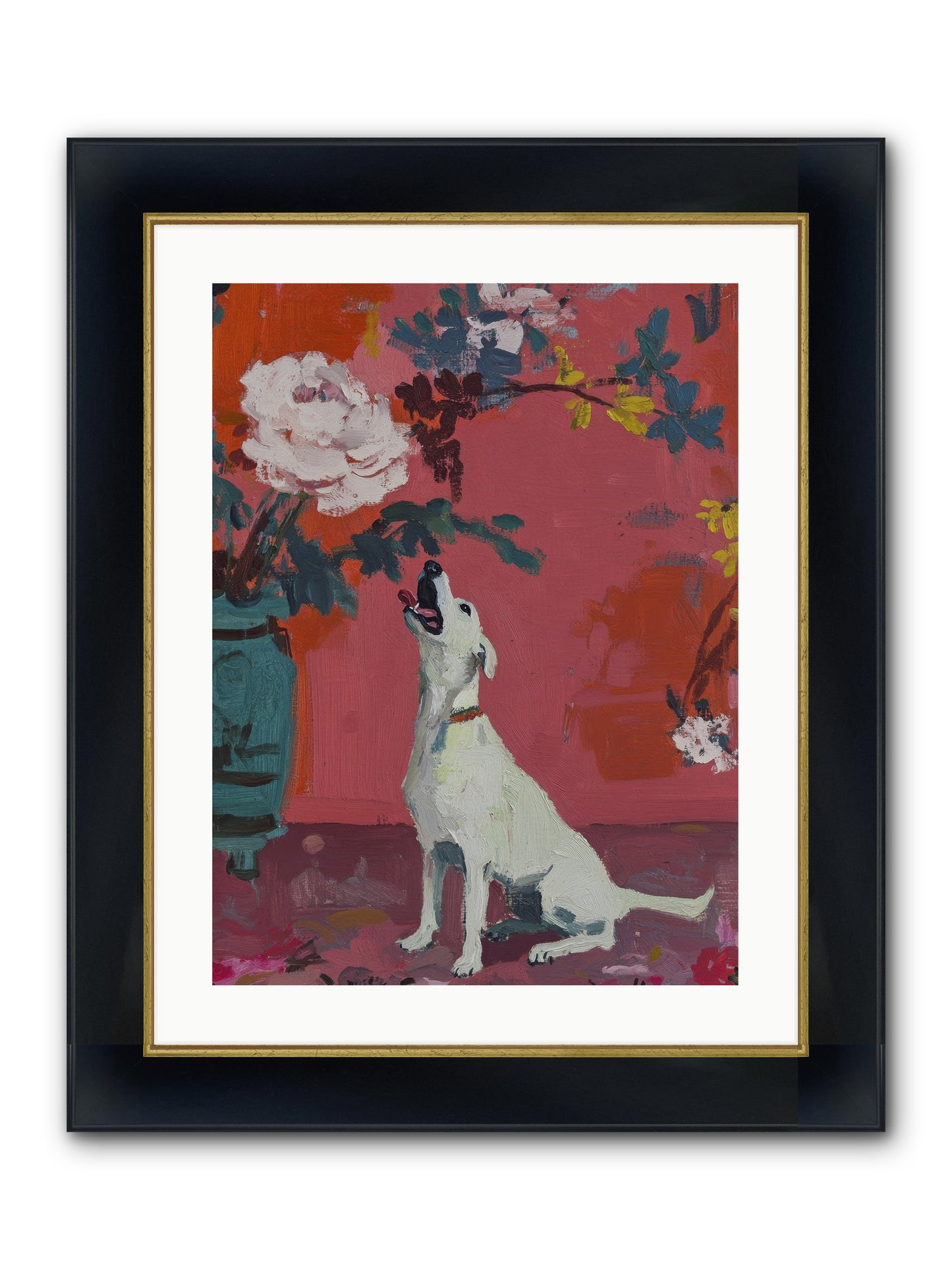 Stella Framed Print - Wide Black w/Gold 18x24