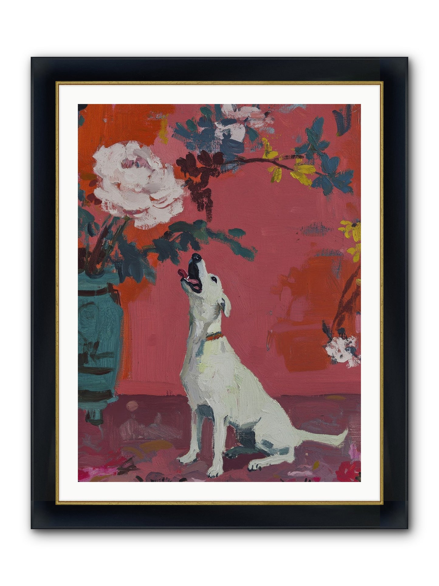 Stella Framed Print - Wide Black w/Gold 30x40
