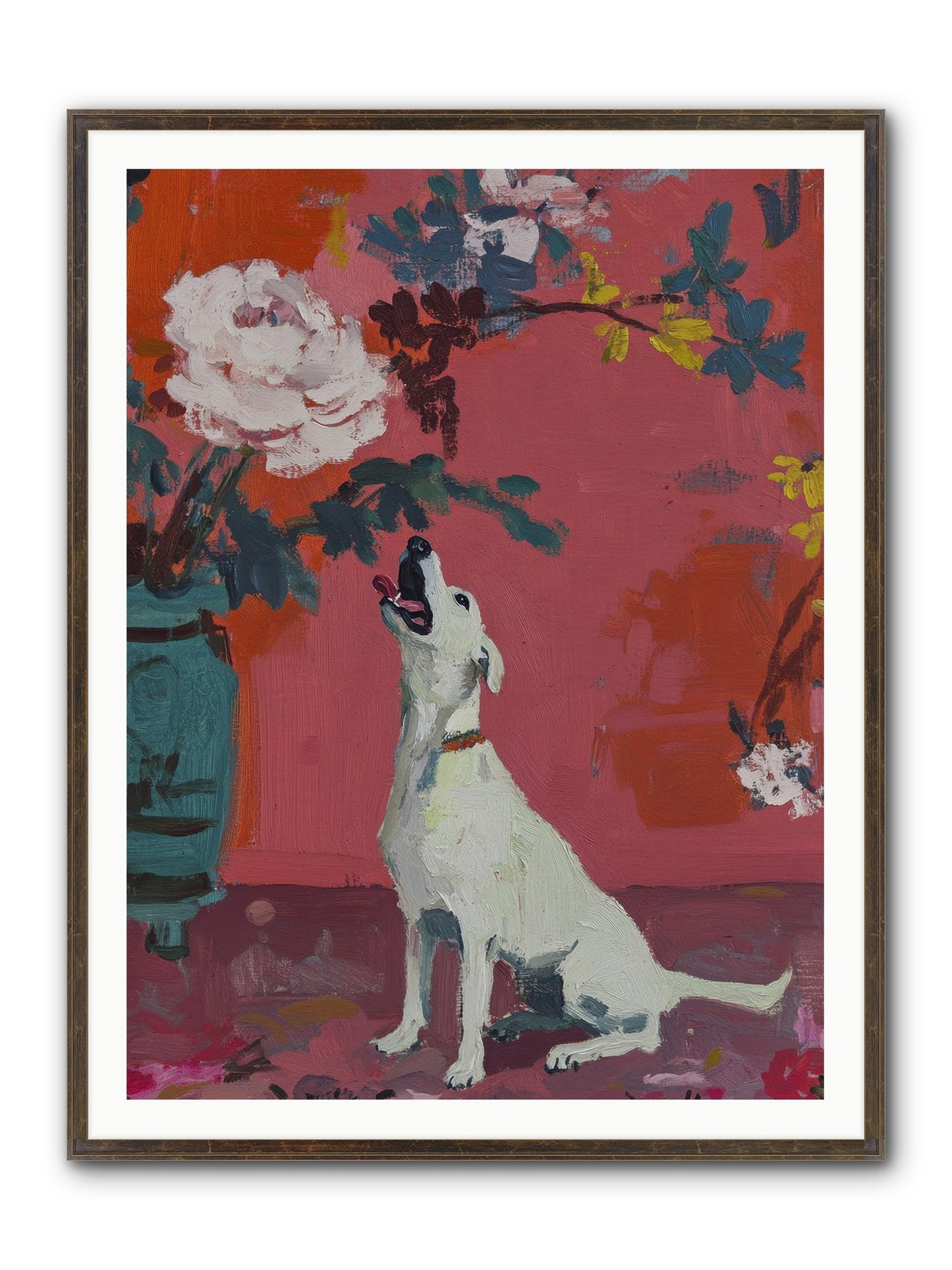 Stella Framed Print - Slimwoods Black/Gold 36x48