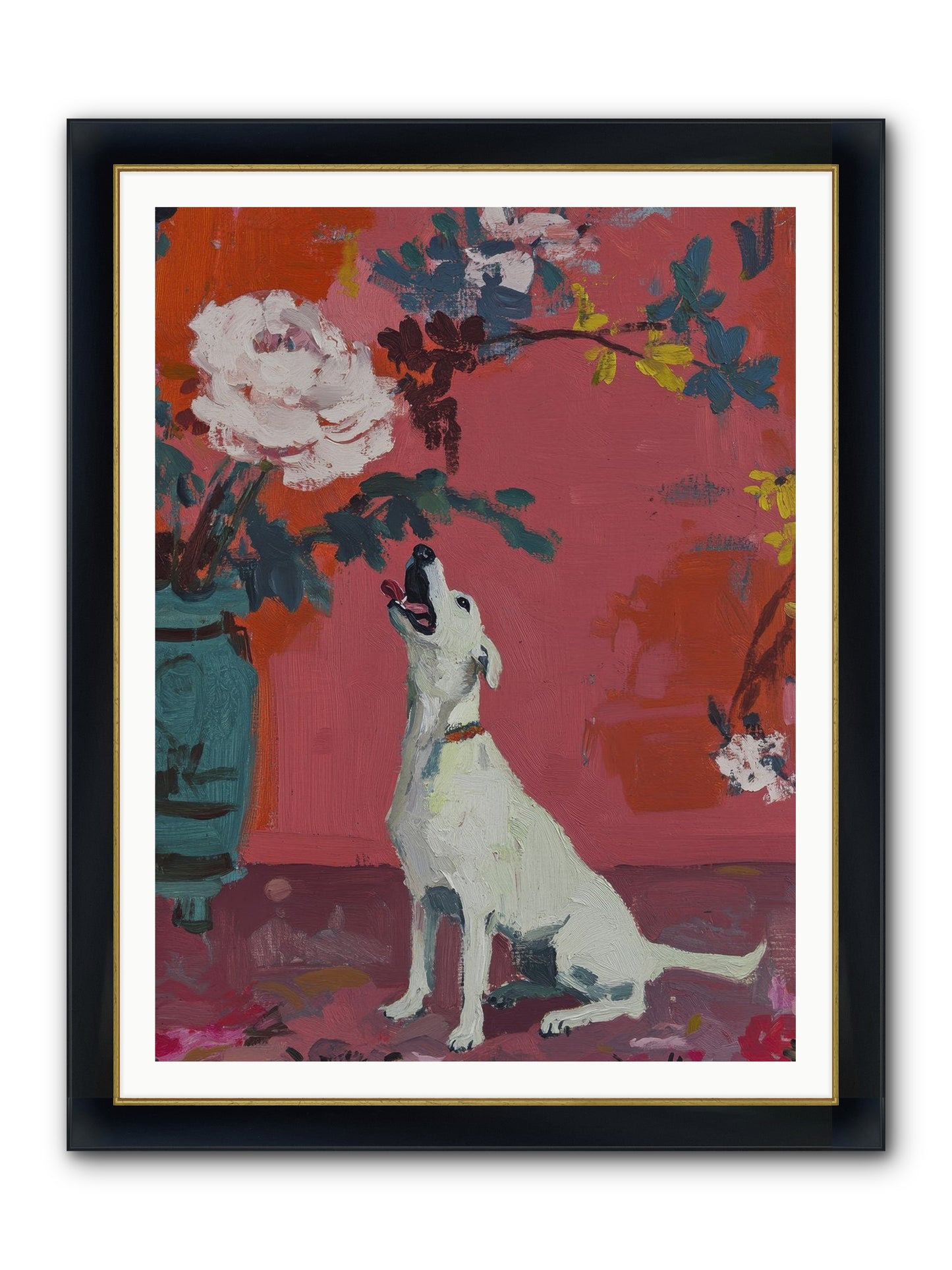Stella Framed Print - Wide Black w/Gold 36x48