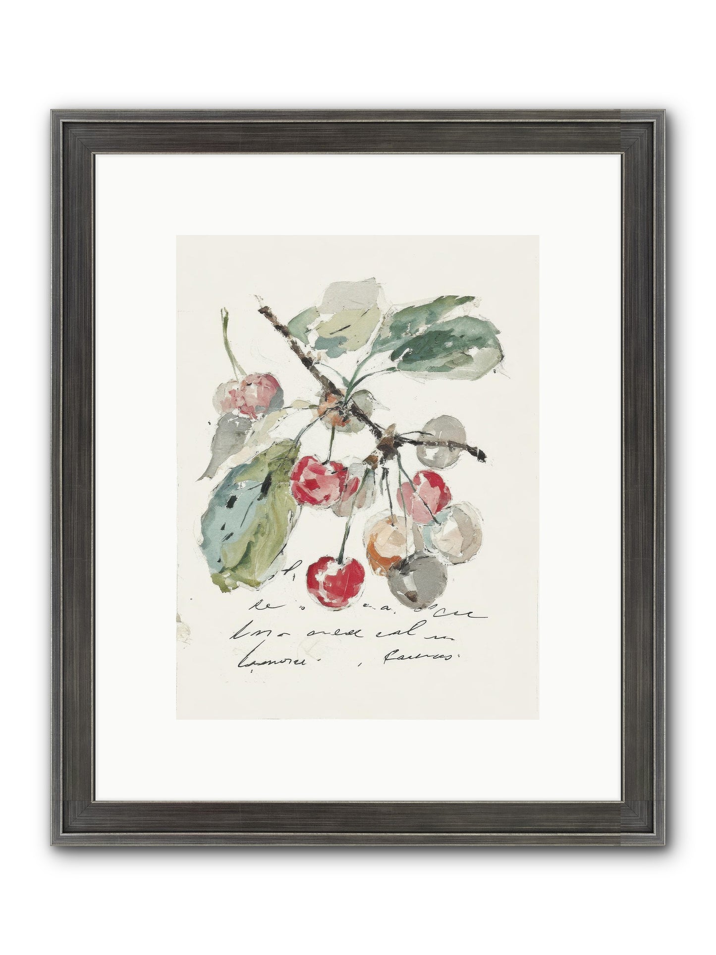 Stem And Story Framed Print - Slimwoods Black/Silver 9x12