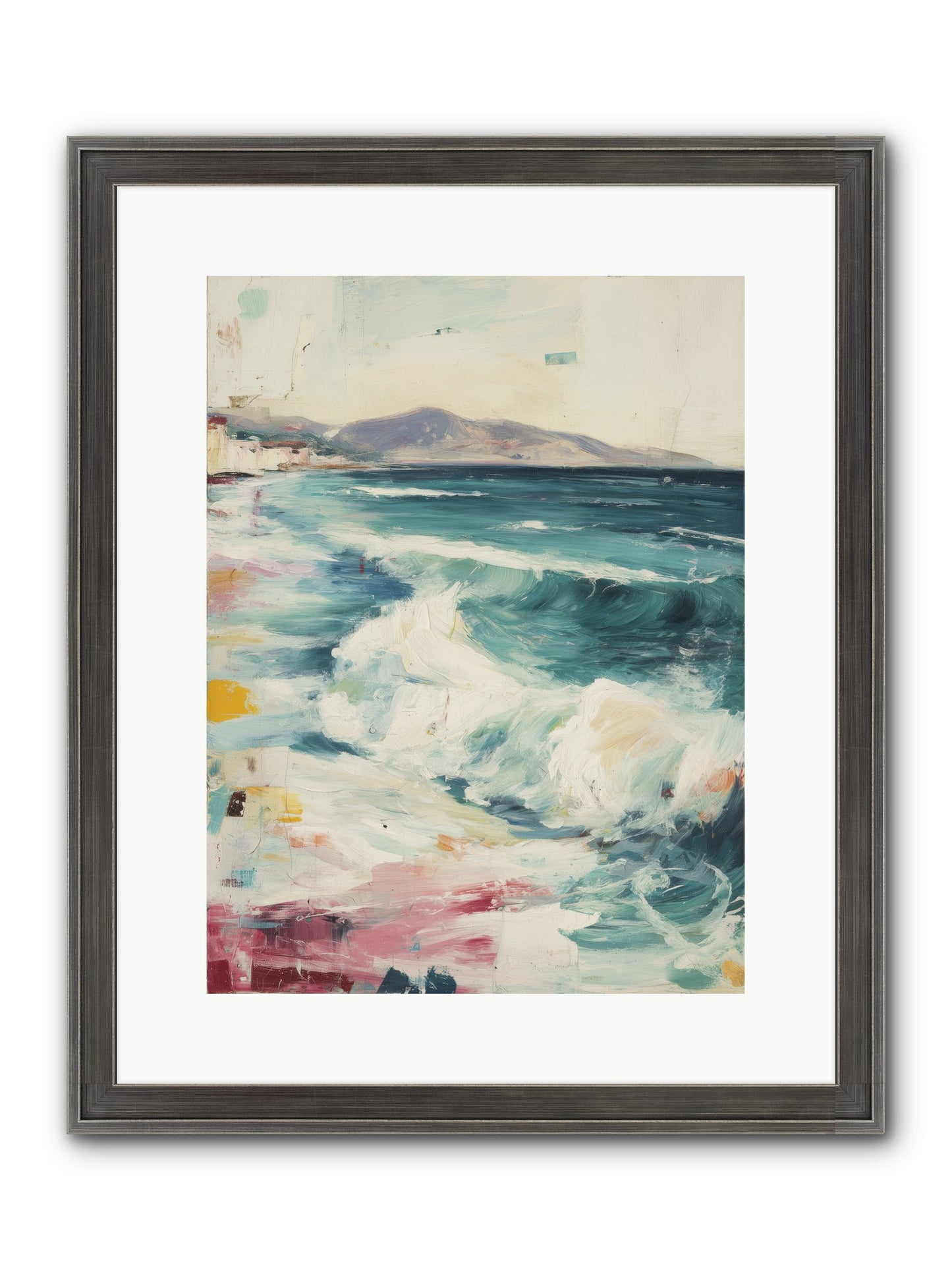Steps In Moving Air Framed Print - Slimwoods Black/Silver 12x16