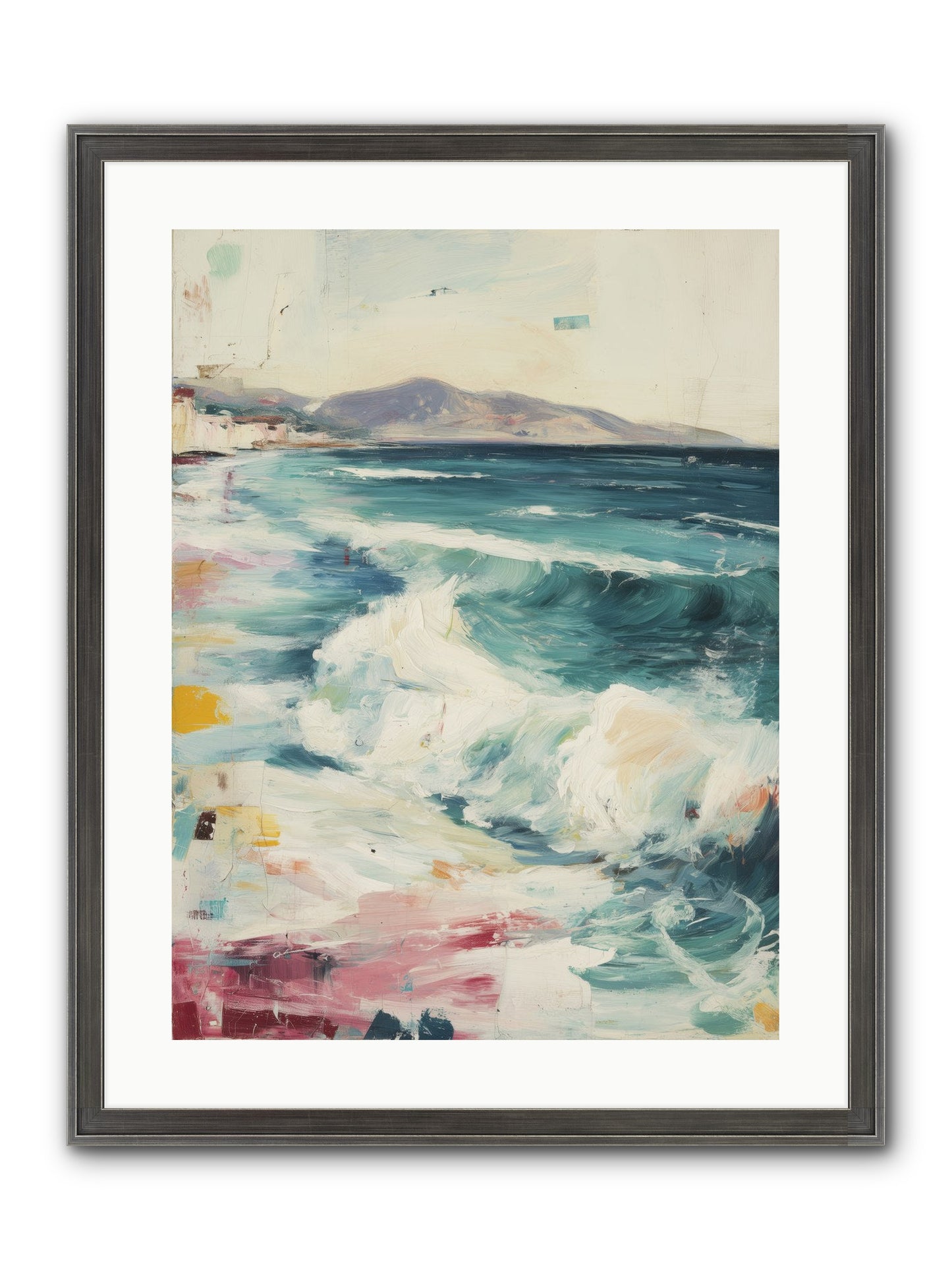 Steps In Moving Air Framed Print - Slimwoods Black/Silver 18x24