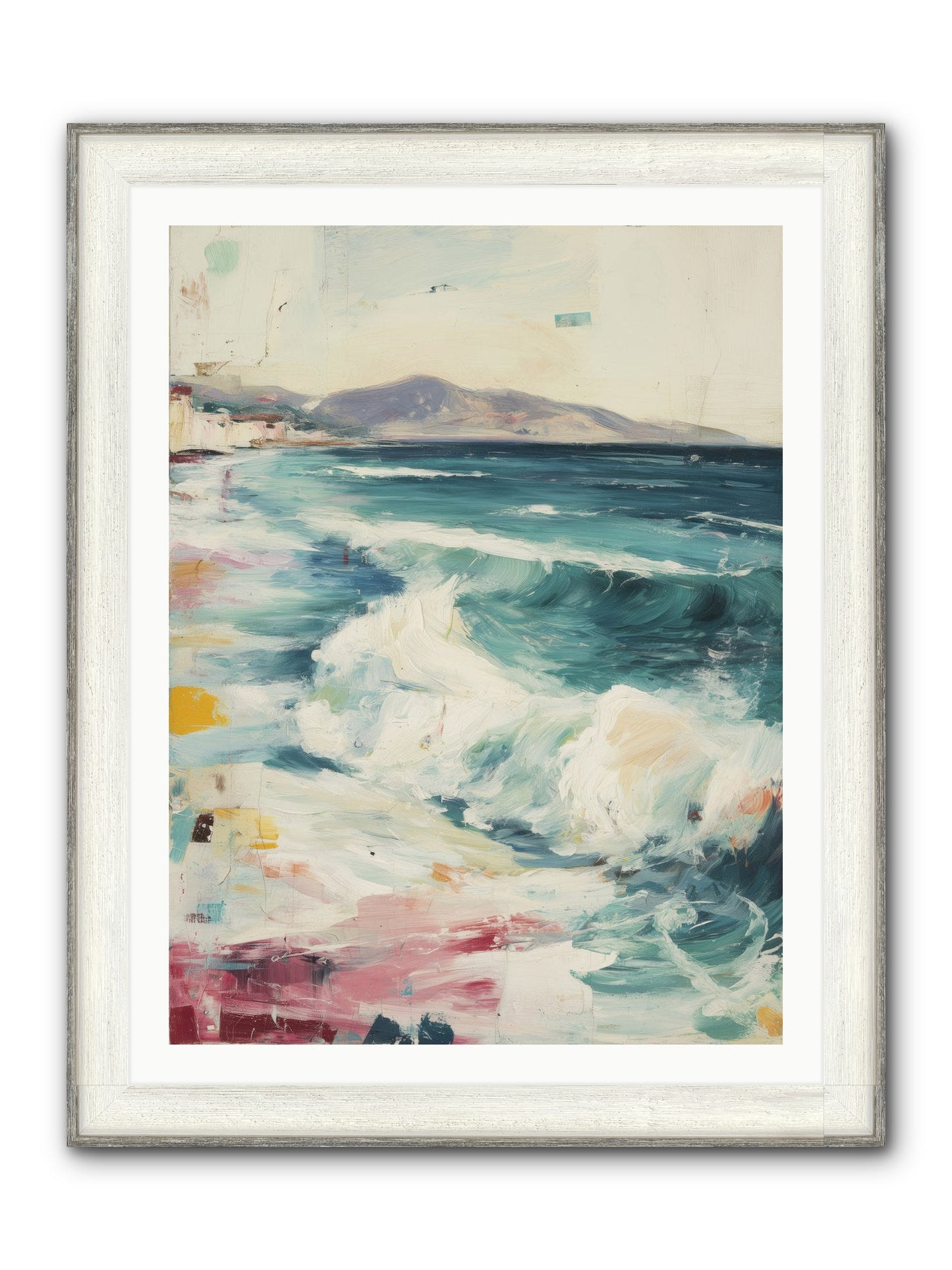 Steps In Moving Air Framed Print - Driftwood White 30x40
