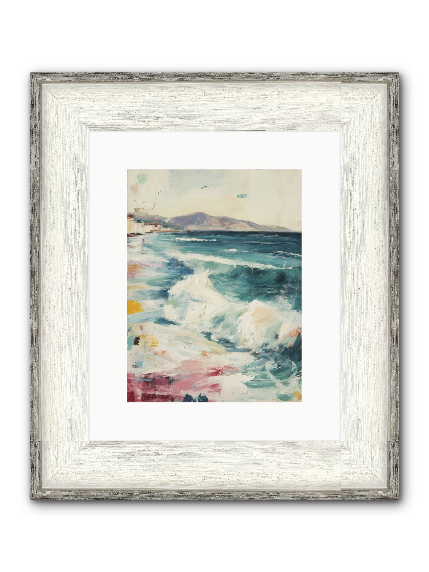 Steps In Moving Air Framed Print - Driftwood White 9x12
