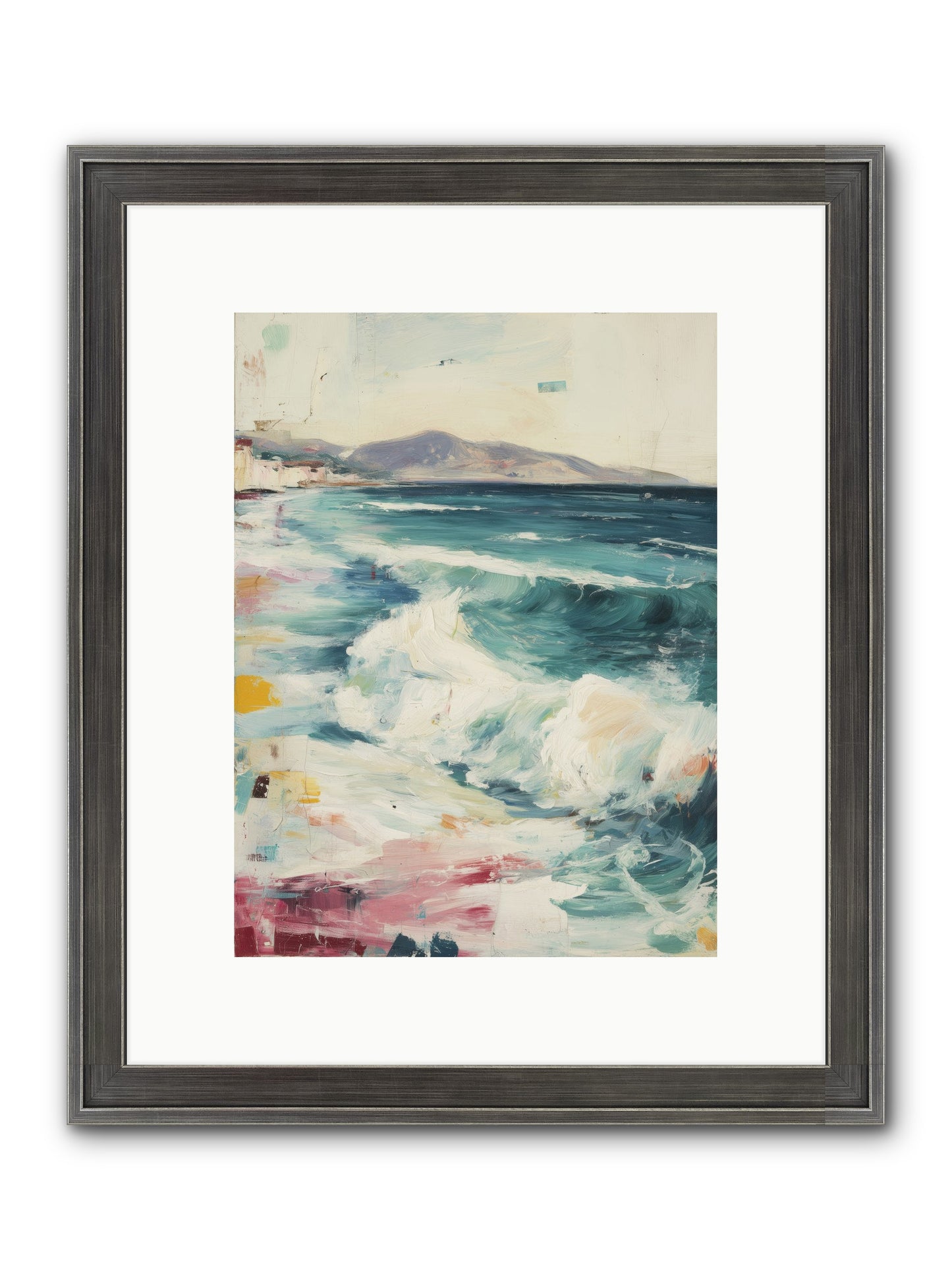 Steps In Moving Air Framed Print - Slimwoods Black/Silver 9x12