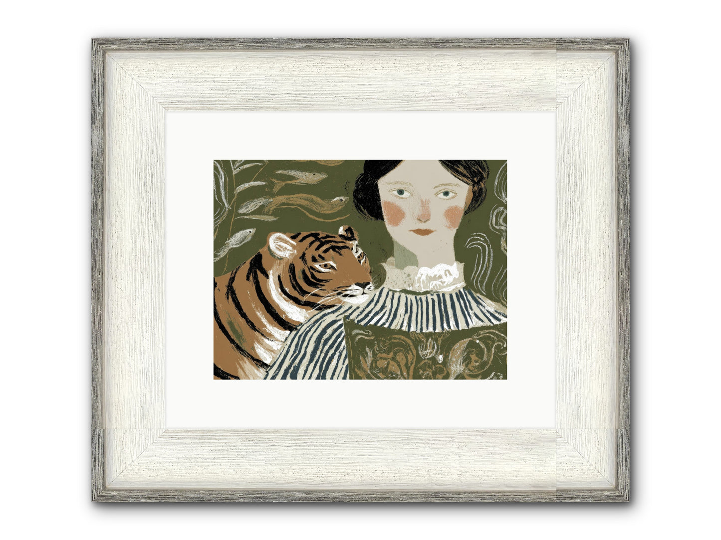 Still Waters Framed Print - Driftwood White 12x9