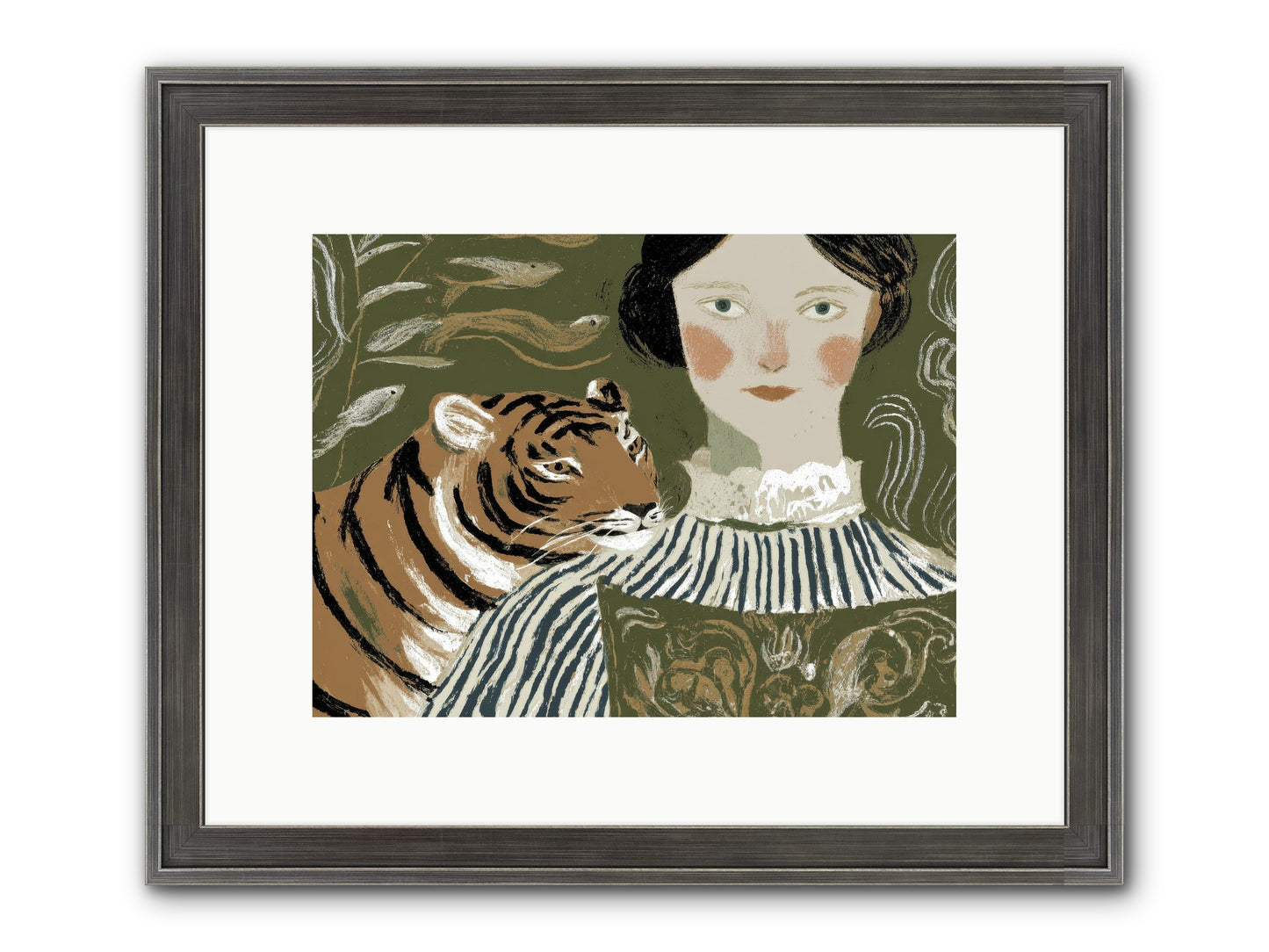 Still Waters Framed Print - Slimwoods Black/Silver 12x9