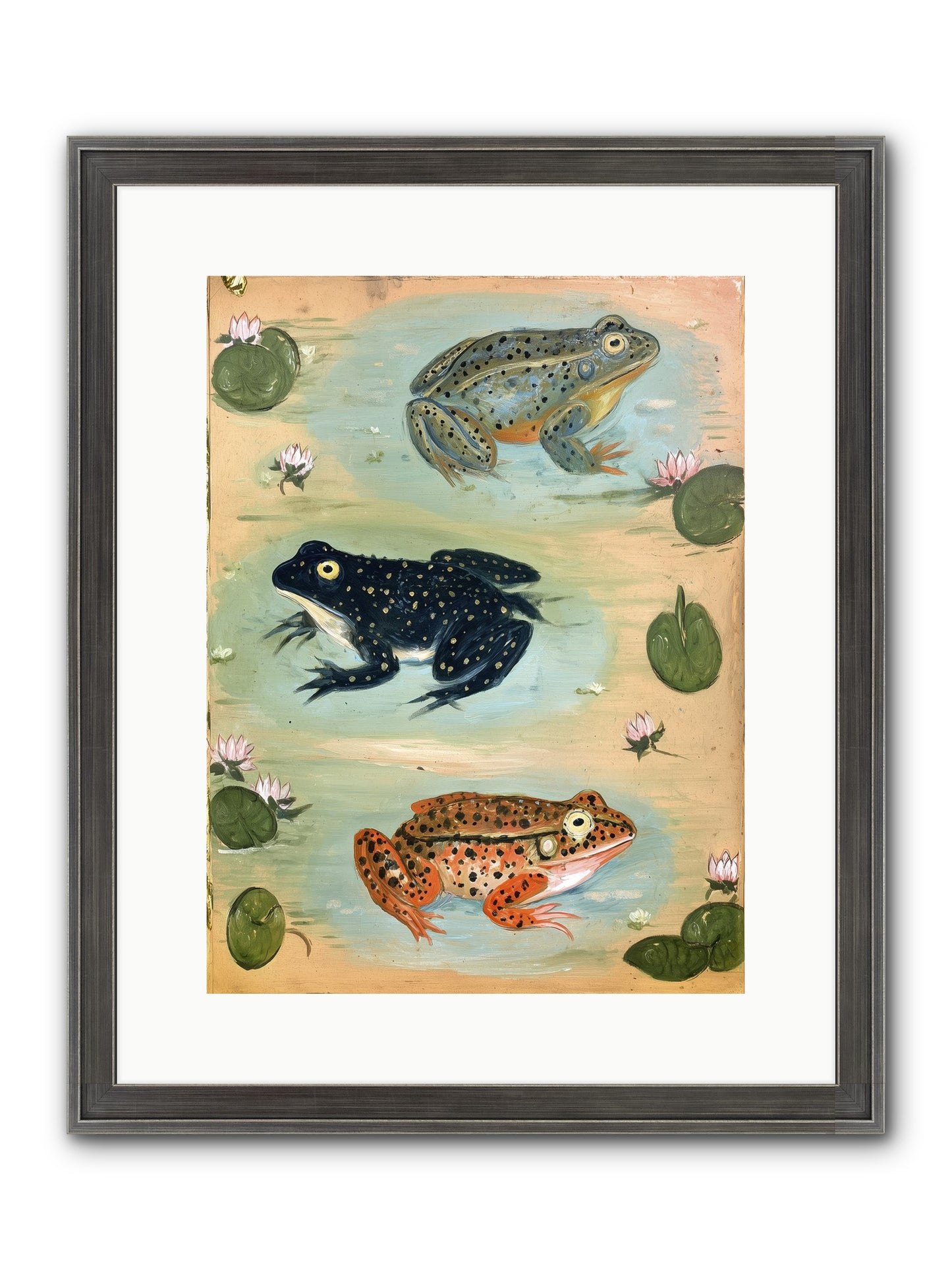 Still Water Wonder Framed Print - Slimwoods Black/Silver 12x16