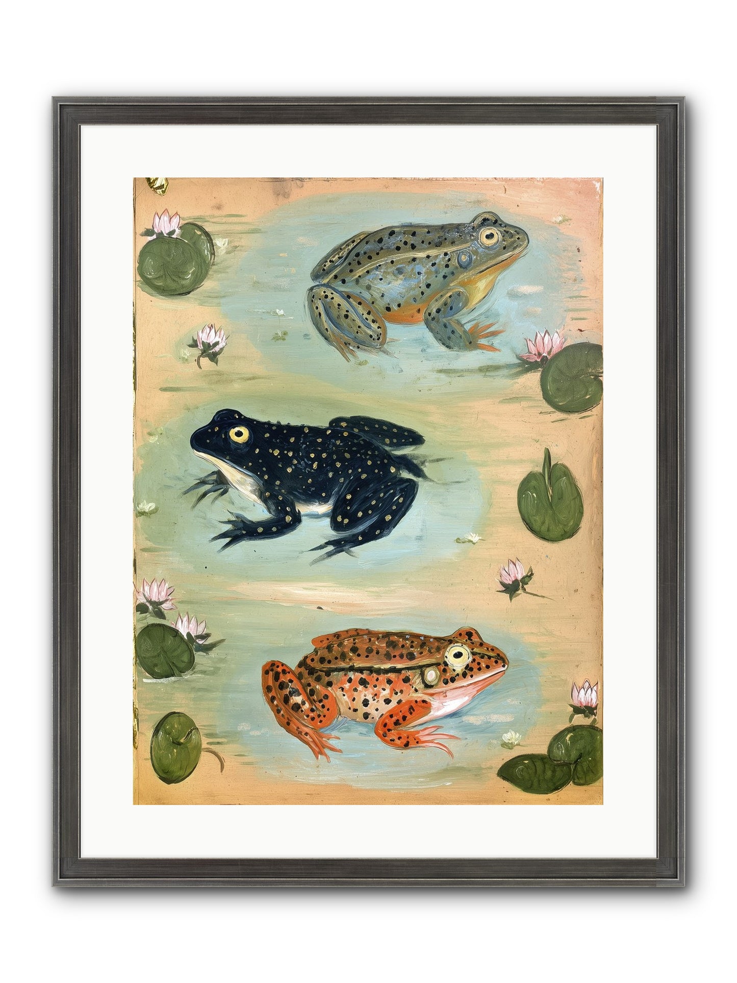 Still Water Wonder Framed Print - Slimwoods Black/Silver 18x24