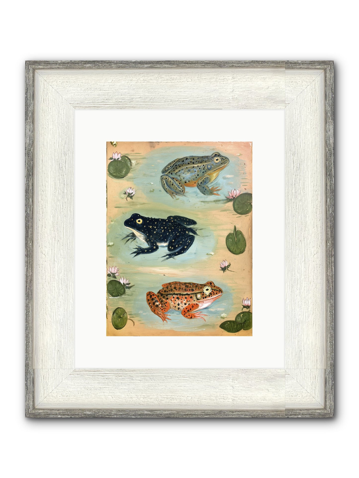 Still Water Wonder Framed Print - Driftwood White 9x12