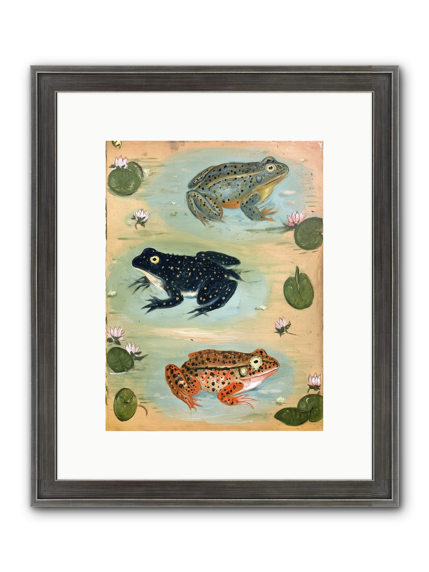 Still Water Wonder Framed Print - Slimwoods Black/Silver 9x12