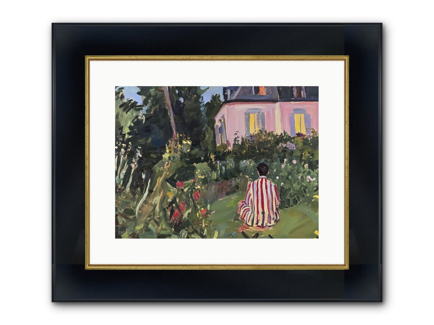 Stillness Becomes Sanctuary Framed Print - Wide Black w/Gold 16x12