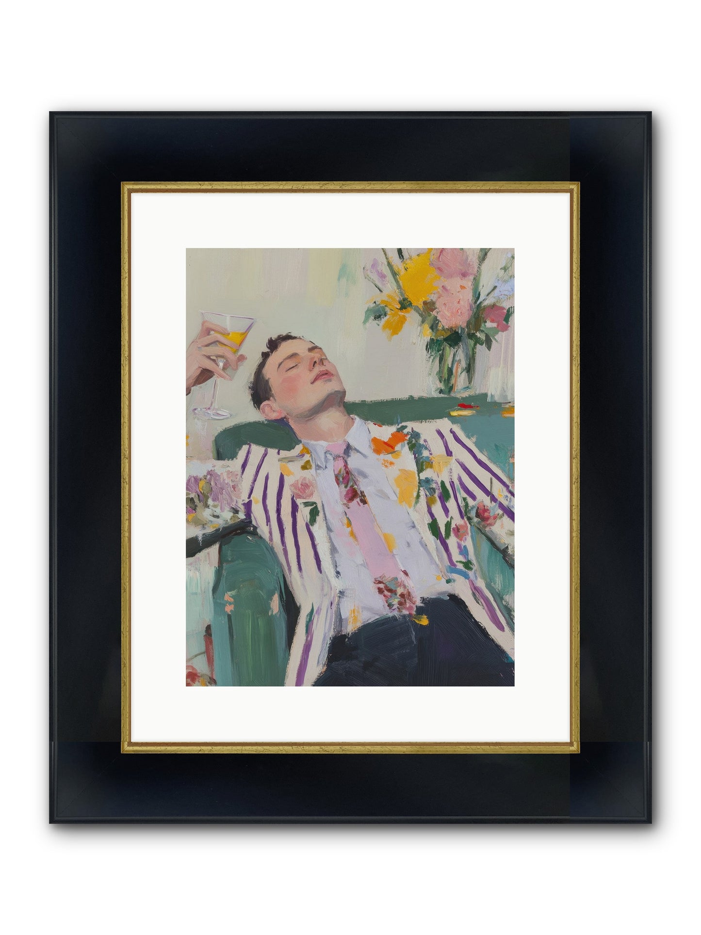 Stolen Slumber Framed Print - Wide Black w/Gold 12x16